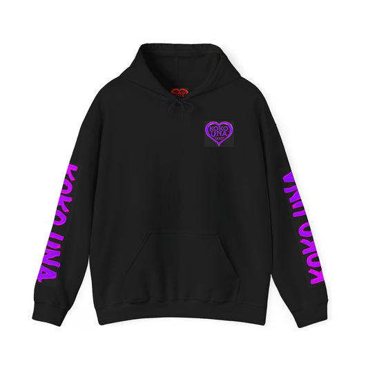 Koko Una Tarot Official Hoodie- Lucky 13 Backside Purple & Black - Unisex Heavy Blend™ Sweatshirt