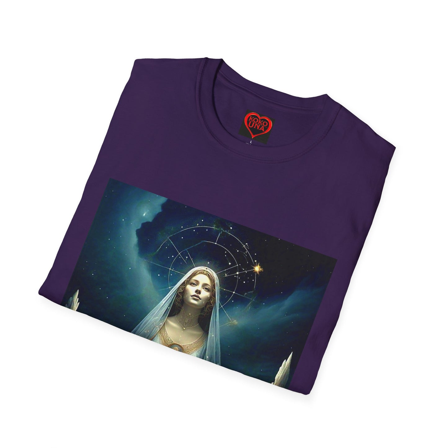 Zodiac by Koko Una- Virgo Maiden (Picture ONLY)- Unisex Softstyle T-Shirt - Astrology Inspired