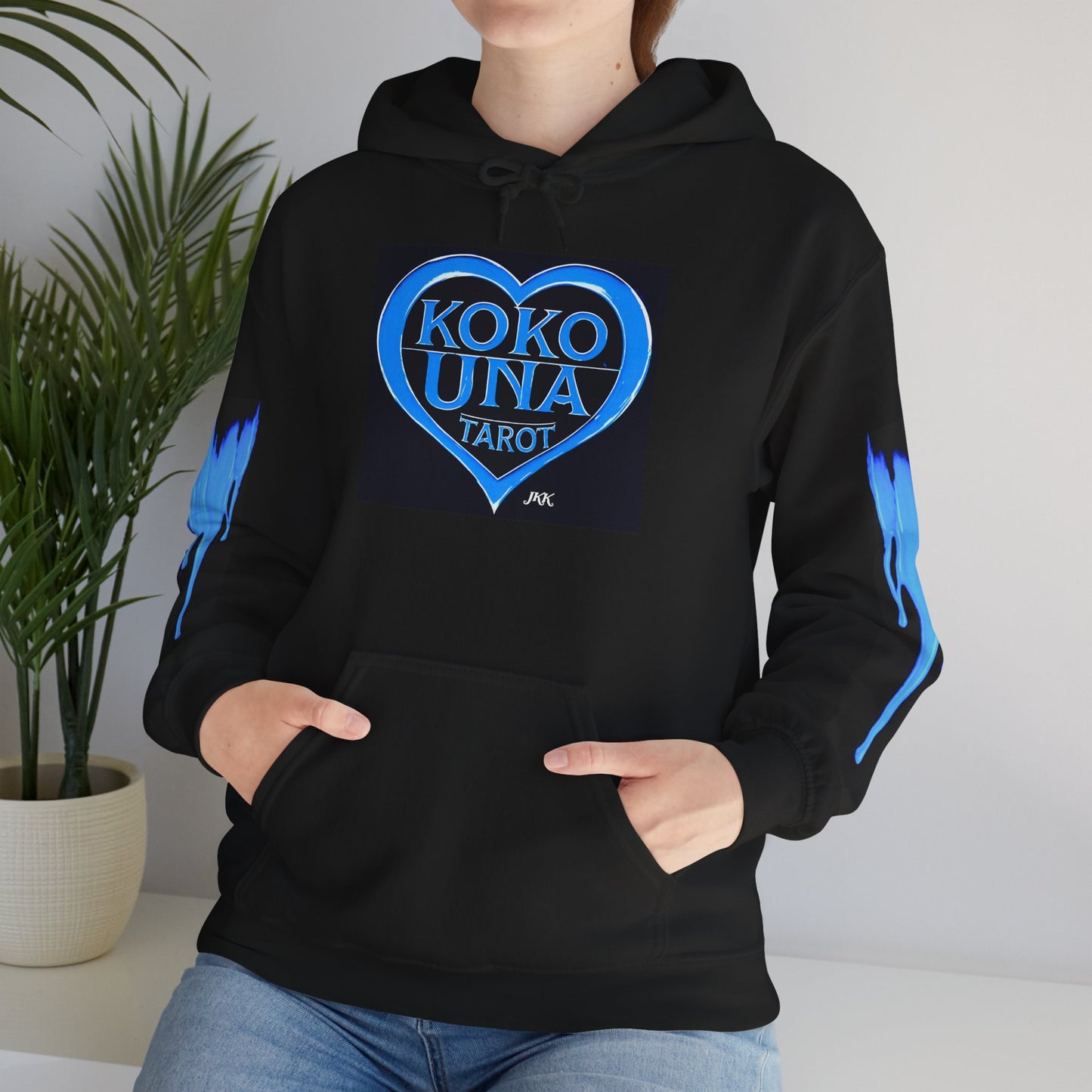 Koko Una Tarot- Official Blue Heart Logo- Unisex Heavy Blend Hoodie Sweatshirt