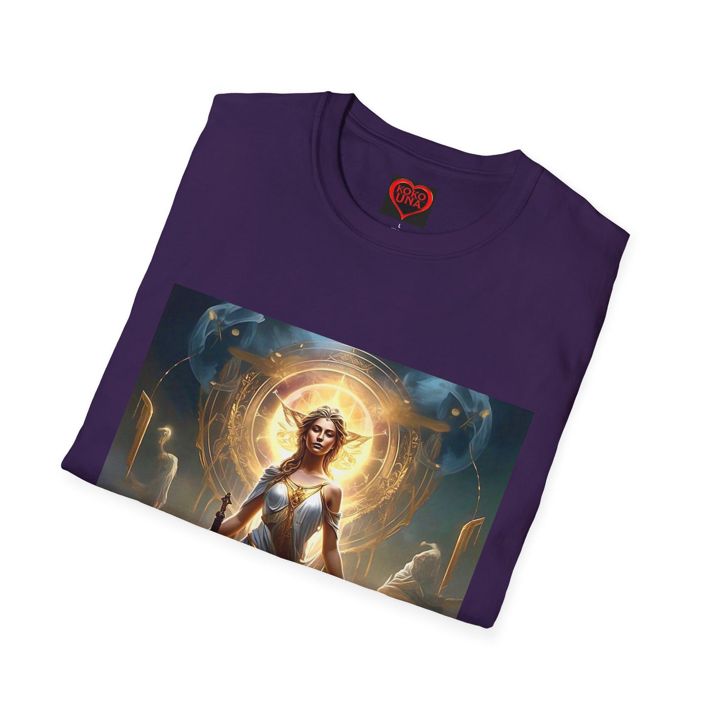 Zodiac by Koko Una- Libra Scales (Picture ONLY)- Unisex Softstyle T-Shirt - Astrology Inspired