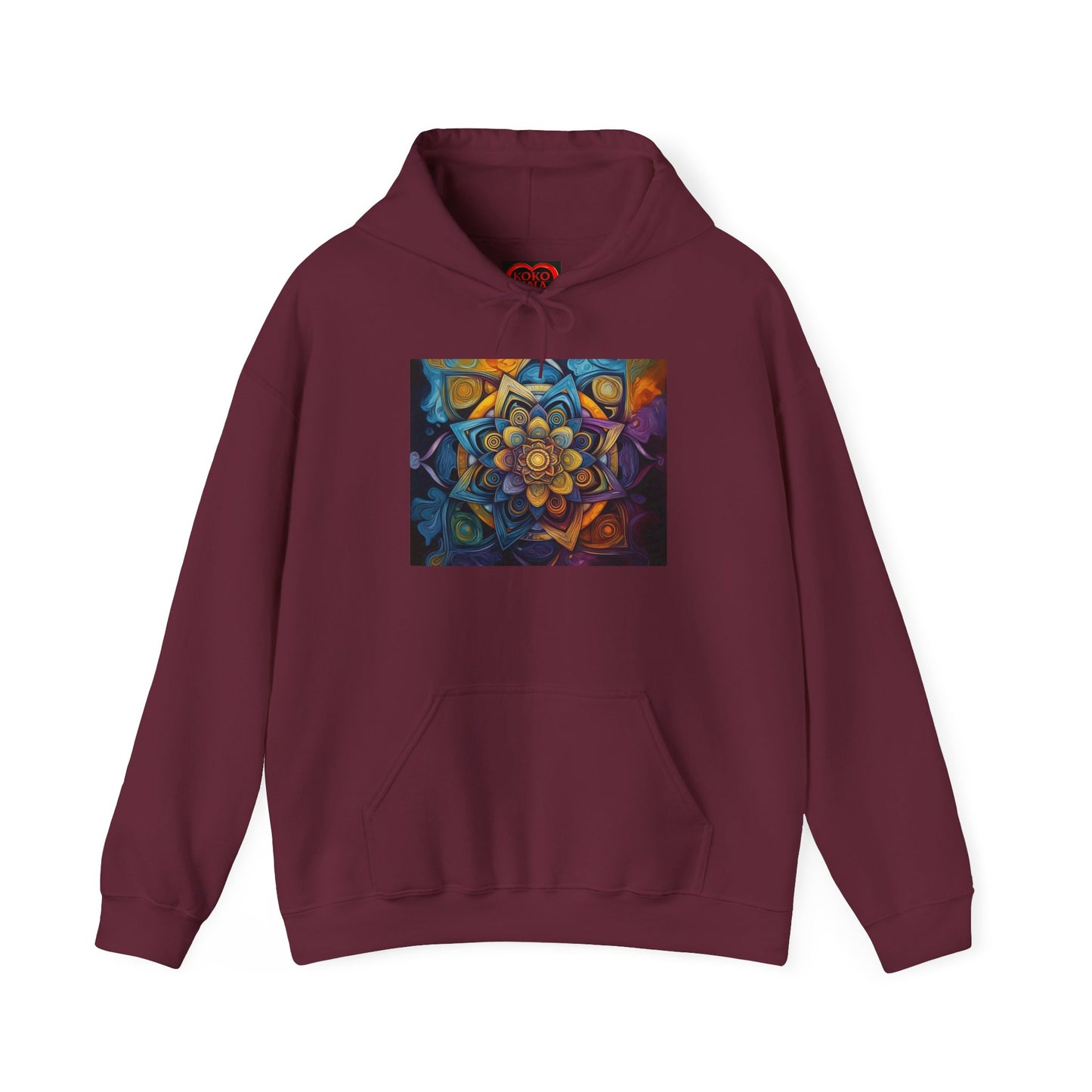 Mandala Enlightenment by Koko Una- Unisex Heavy Blend™ Hooded Sweatshirt