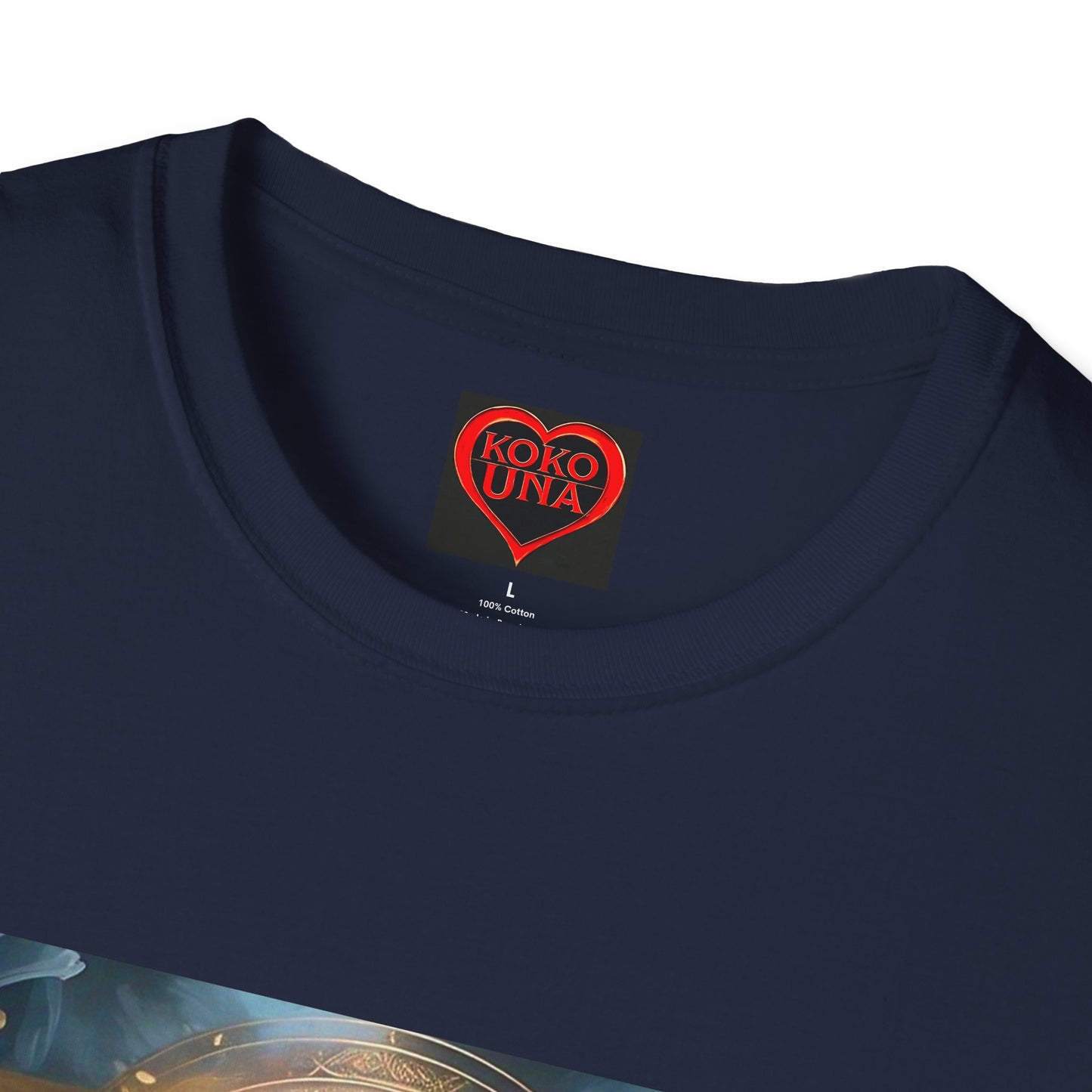 Zodiac by Koko Una- Libra Scales (Picture ONLY)- Unisex Softstyle T-Shirt - Astrology Inspired