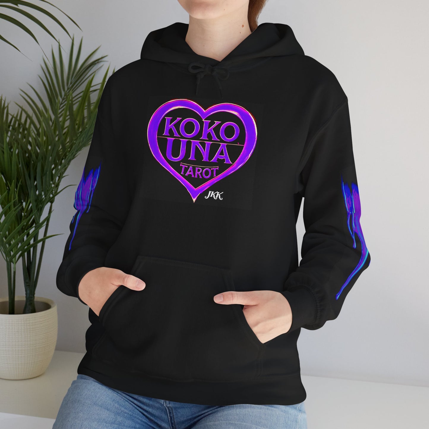 Koko Una Tarot- Official Purple Heart Logo- Unisex Heavy Blend Hoodie Sweatshirt