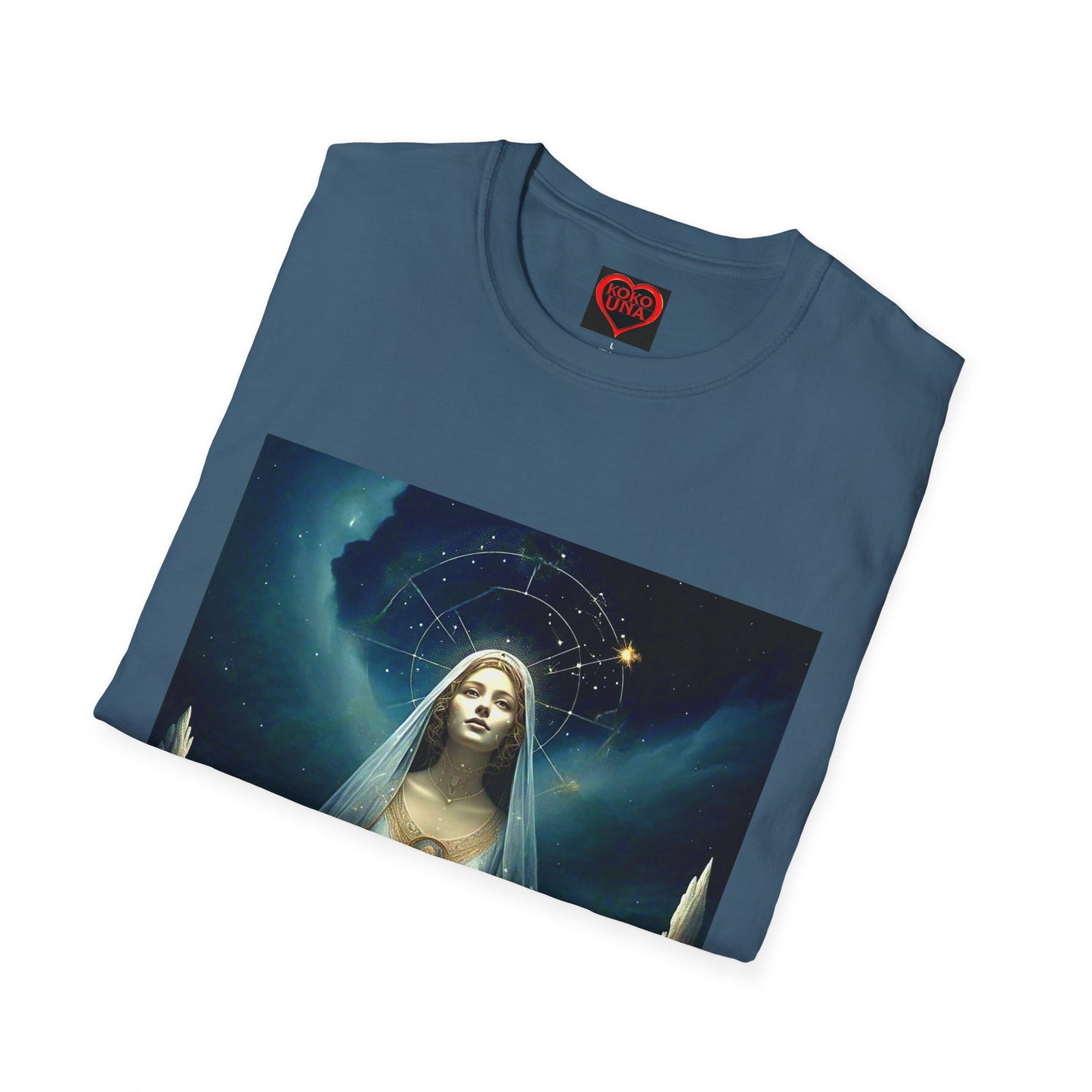 Zodiac by Koko Una- Virgo Maiden (Picture ONLY)- Unisex Softstyle T-Shirt - Astrology Inspired