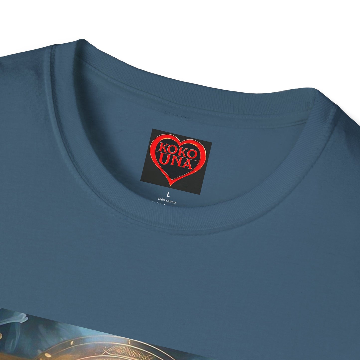 Zodiac by Koko Una- Libra Scales (Picture ONLY)- Unisex Softstyle T-Shirt - Astrology Inspired