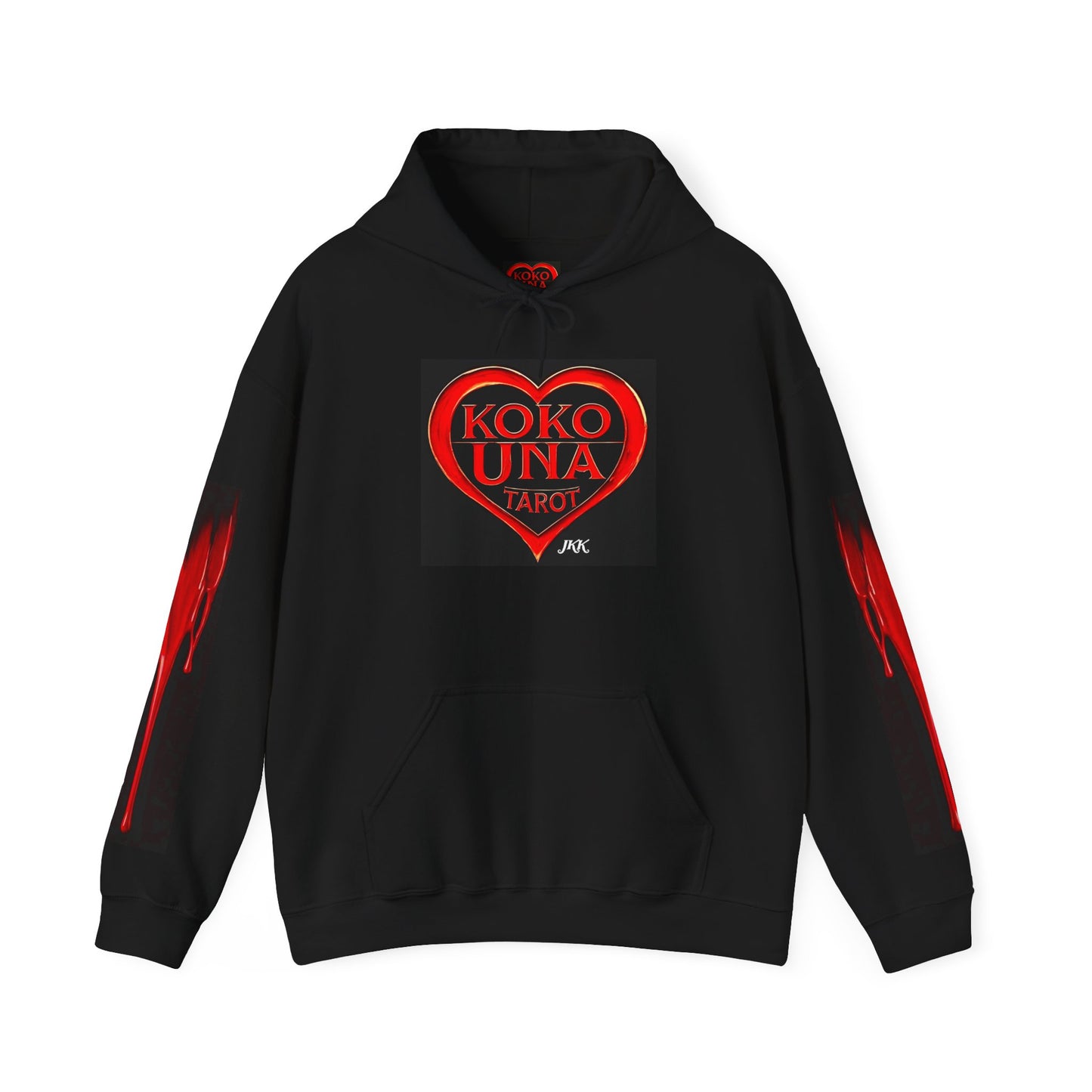 Koko Una Tarot- Official Red Heart Logo- Unisex Heavy Blend Hoodie Sweatshirt