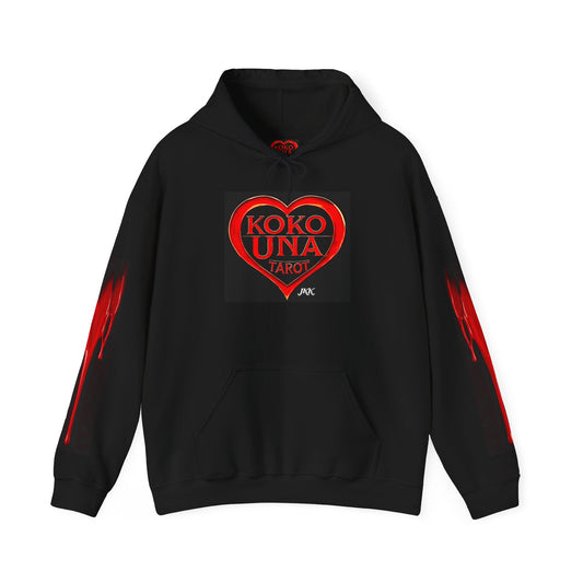 Koko Una Tarot- Official Red Heart Logo- Unisex Heavy Blend Hoodie Sweatshirt