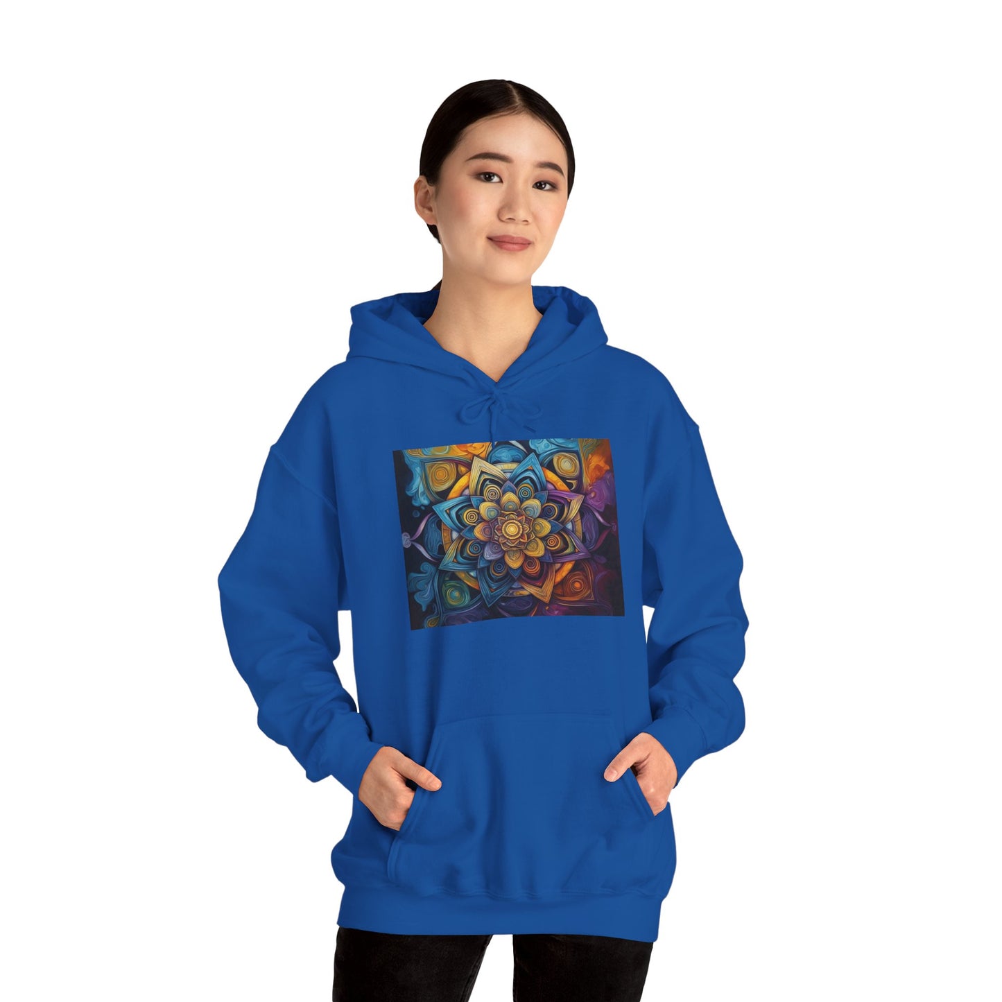 Mandala Enlightenment by Koko Una- Unisex Heavy Blend™ Hooded Sweatshirt