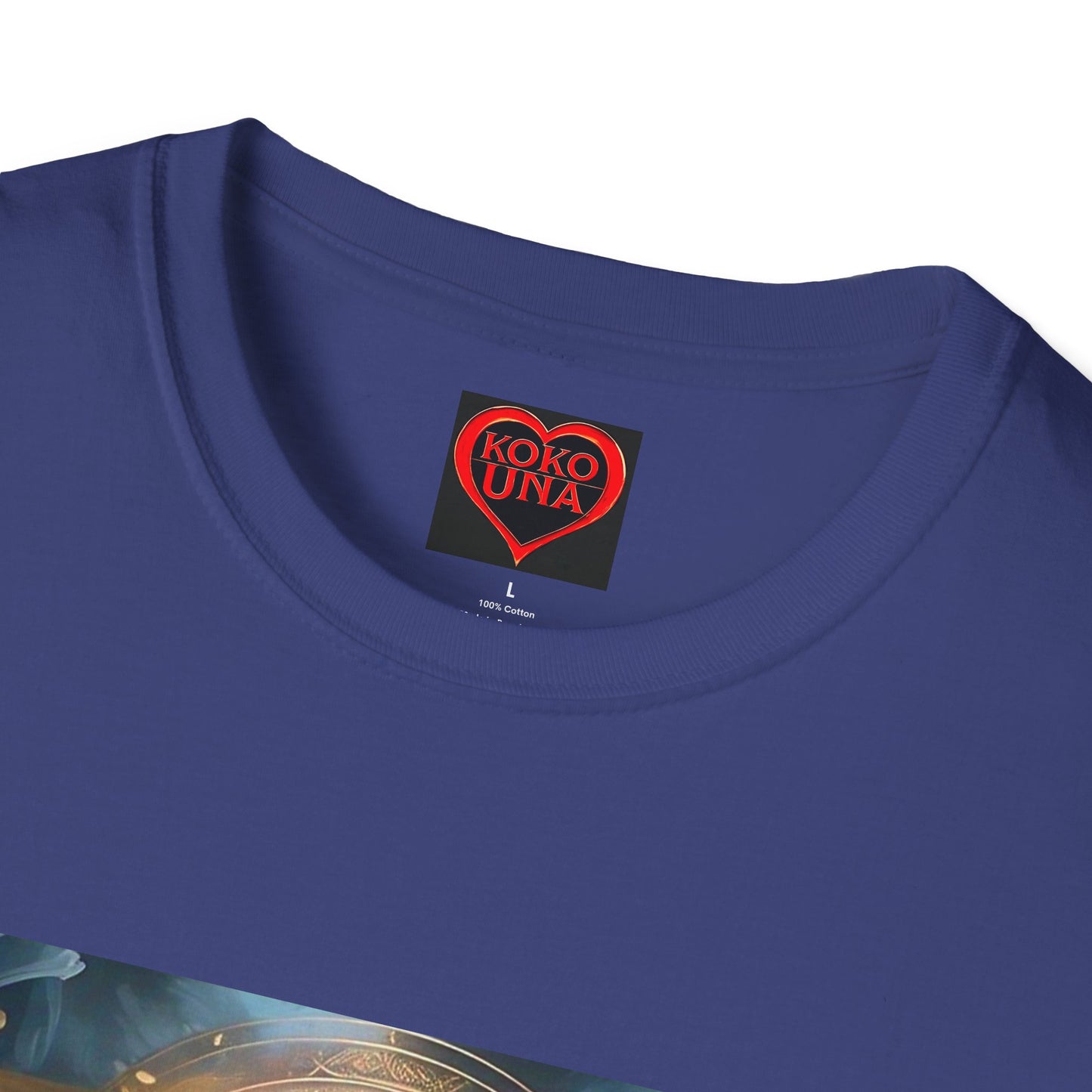 Zodiac by Koko Una- Libra Scales (Picture ONLY)- Unisex Softstyle T-Shirt - Astrology Inspired