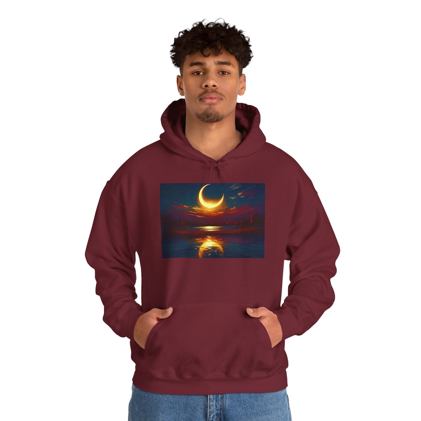 Mystical Sky Eclipse by Koko Una- Unisex Hooded Sweatshirt
