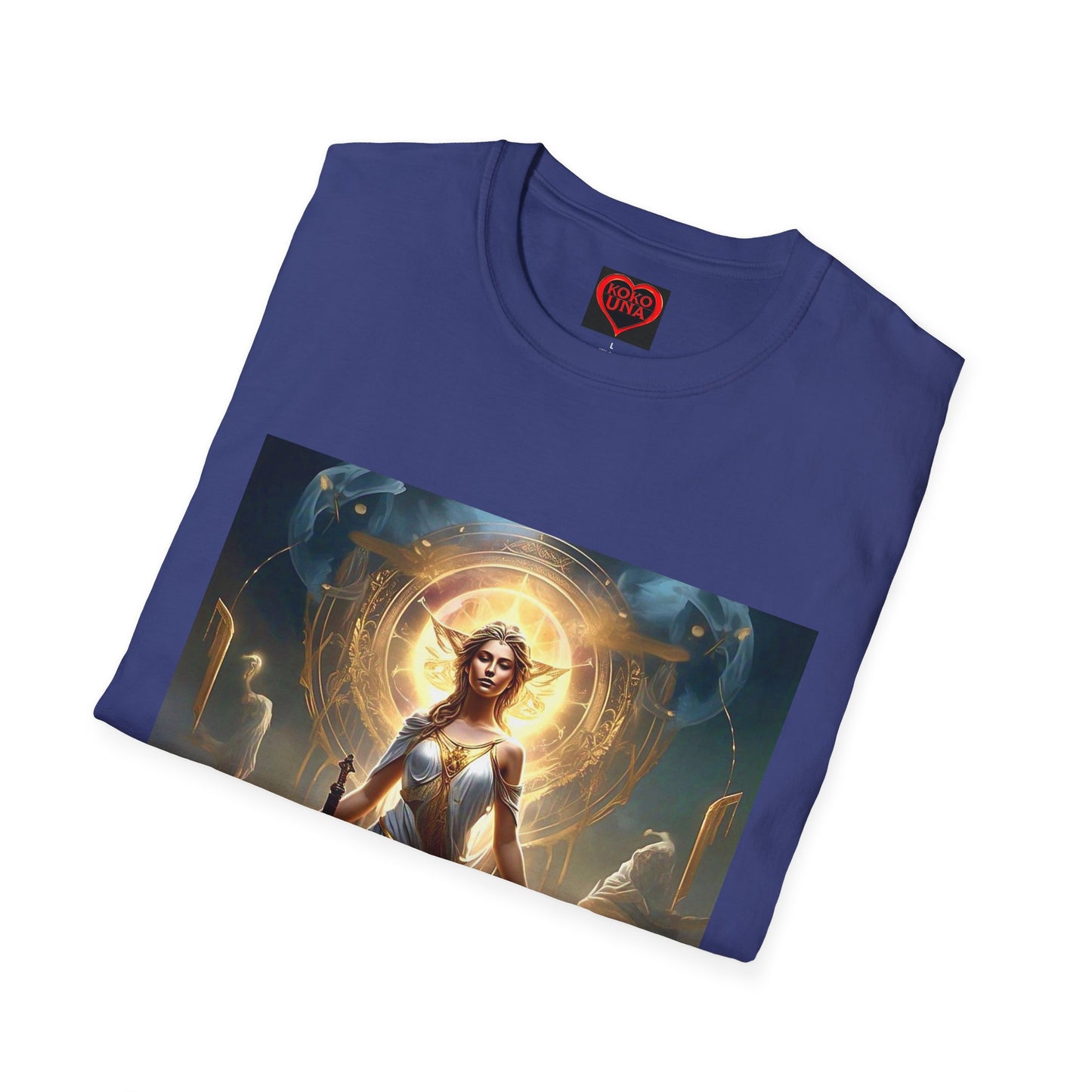 Zodiac by Koko Una- Libra Scales (Picture ONLY)- Unisex Softstyle T-Shirt - Astrology Inspired