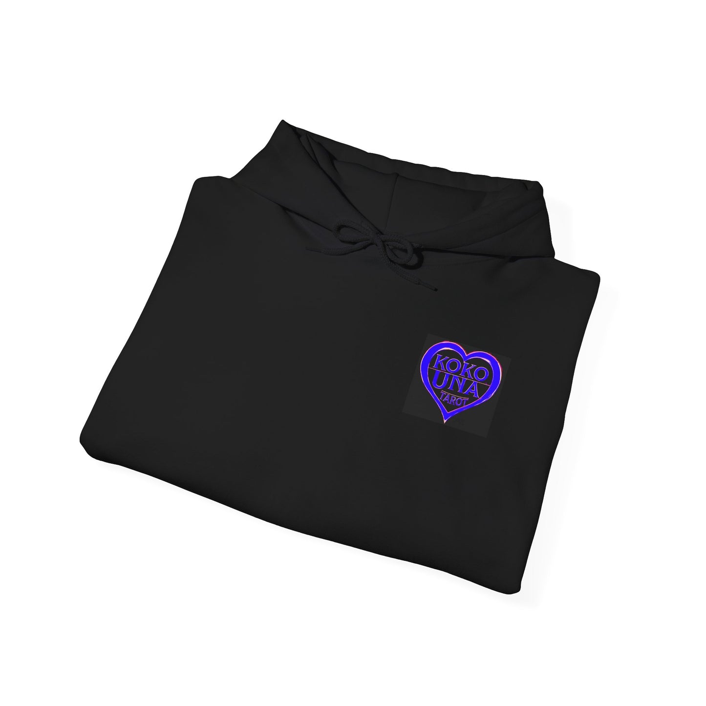 Koko Una Tarot Official Hoodie- Lucky 13 Backside Strato Blue/Purple & Black - Unisex Heavy Blend™ Sweatshirt