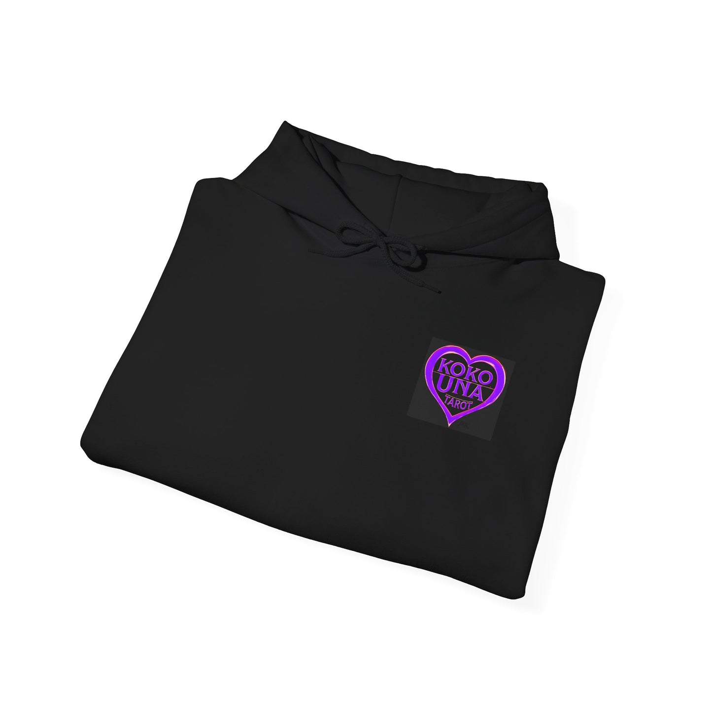 Koko Una Tarot Official Hoodie- Lucky 13 Backside Purple & Black - Unisex Heavy Blend™ Sweatshirt