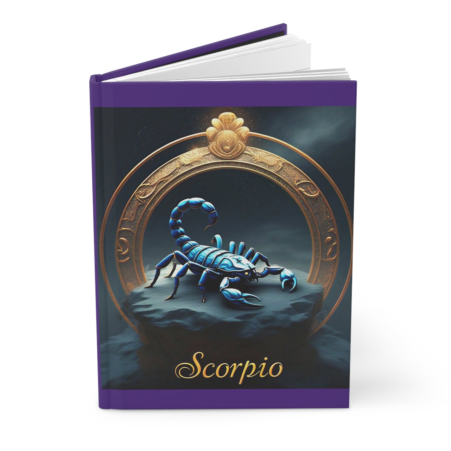 Zodiac "Scorpio" Journal- Hardcover Matte 8" x 5.5" Dark Blue