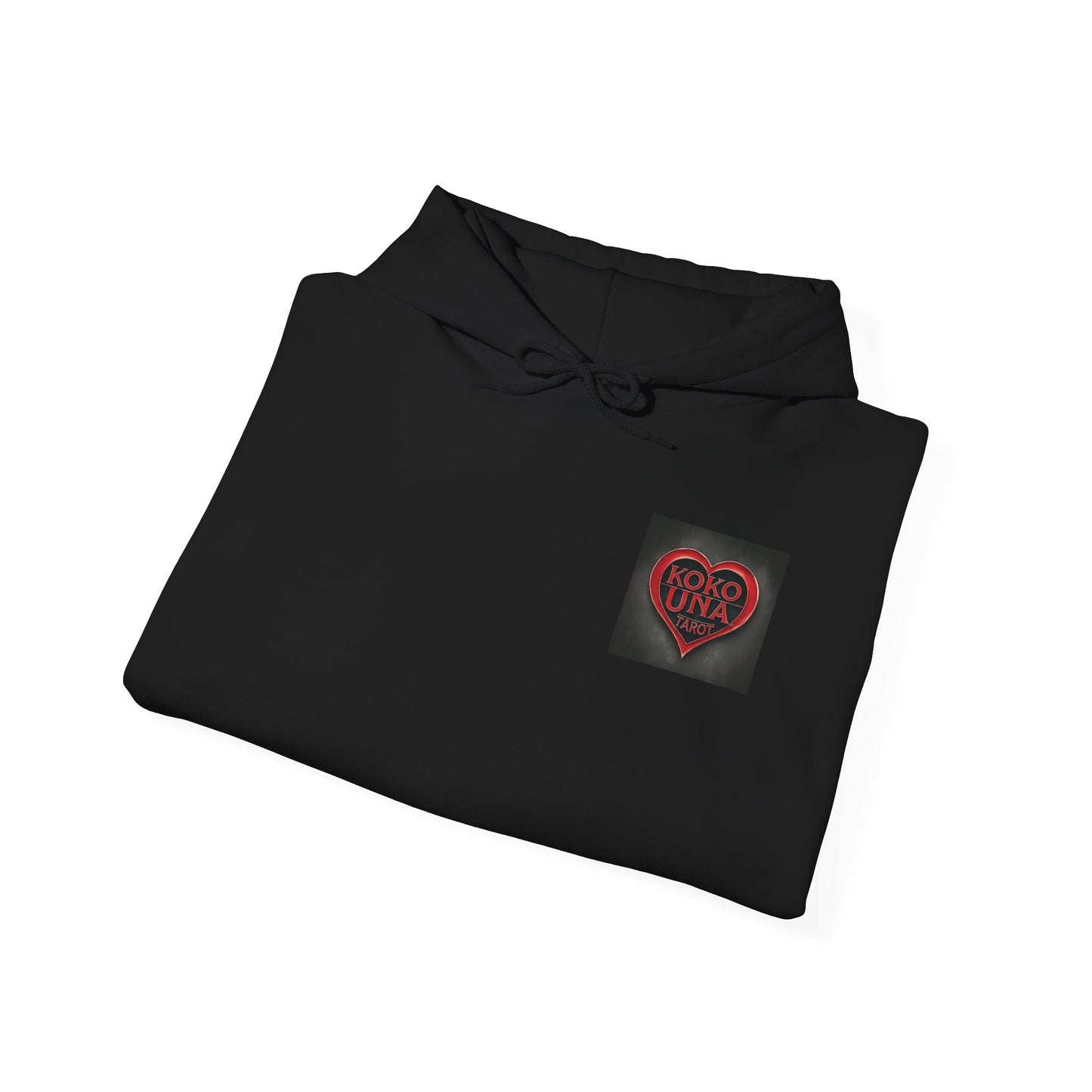 Koko Una Tarot Official Hoodie- Lucky 13 Backside Red & Black- Unisex Heavy Blend™ Sweatshirt