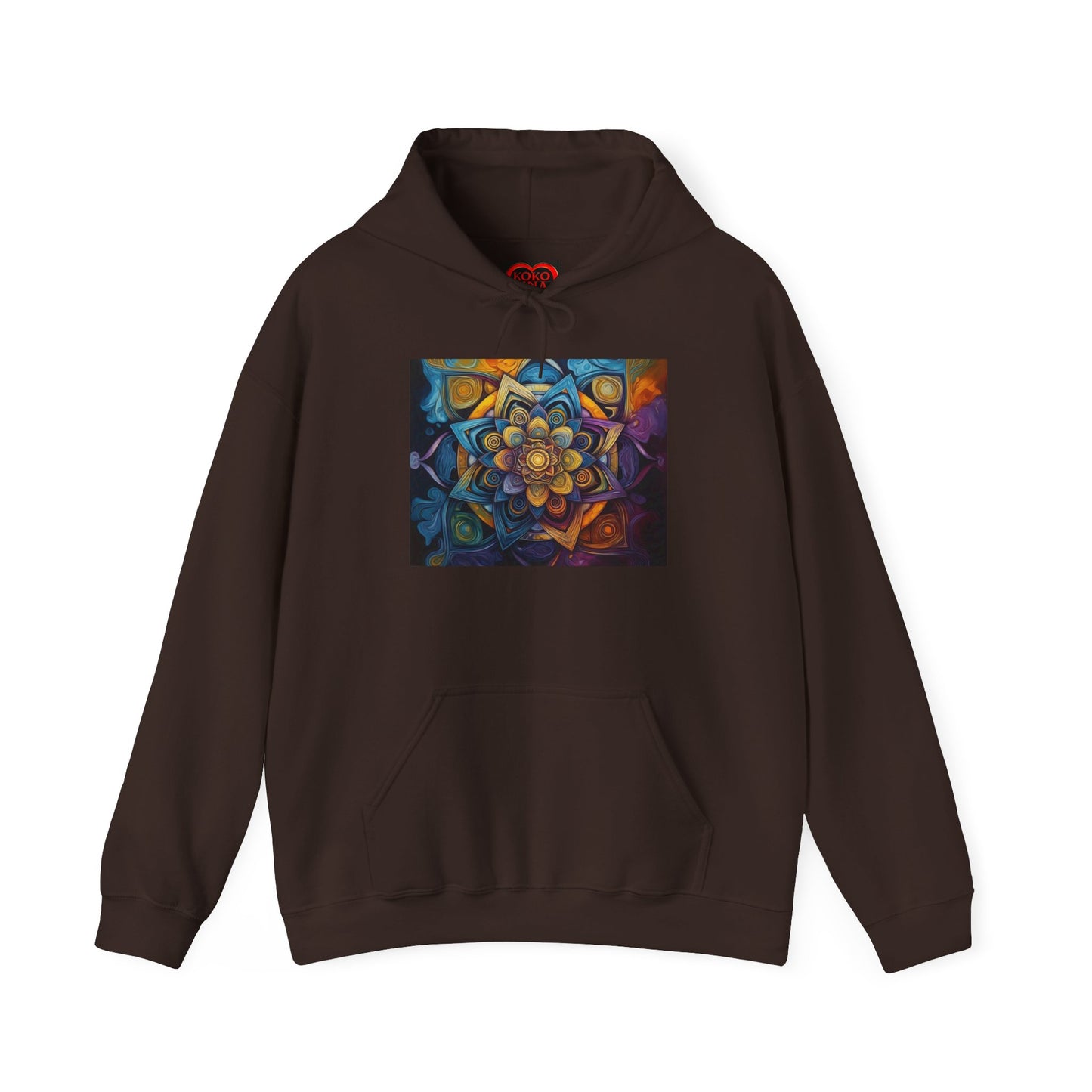Mandala Enlightenment by Koko Una- Unisex Heavy Blend™ Hooded Sweatshirt