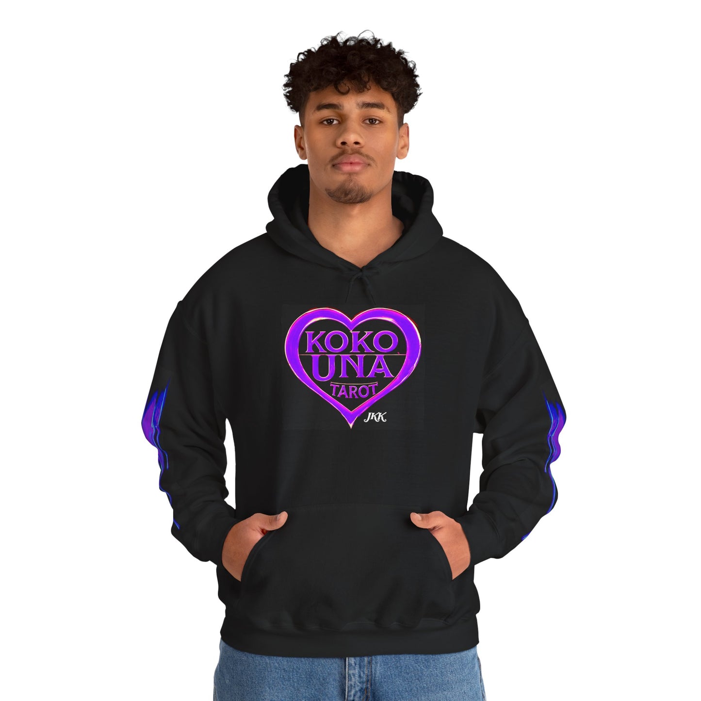 Koko Una Tarot- Official Purple Heart Logo- Unisex Heavy Blend Hoodie Sweatshirt