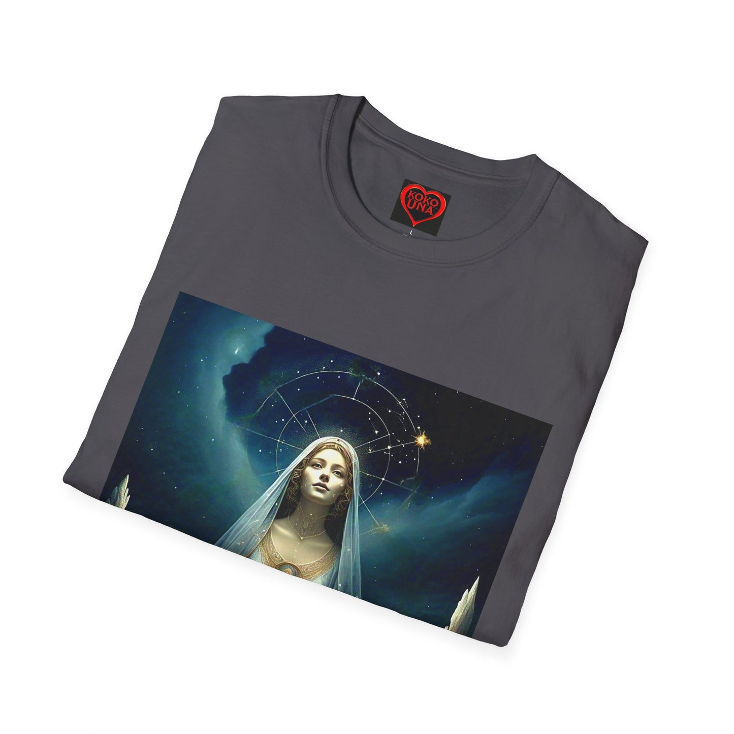 Zodiac by Koko Una- Virgo Maiden (Picture ONLY)- Unisex Softstyle T-Shirt - Astrology Inspired