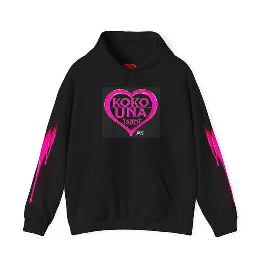 Koko Una Tarot- Official Pink Heart Logo- Hooded Sweatshirt Unisex Heavy Blend™