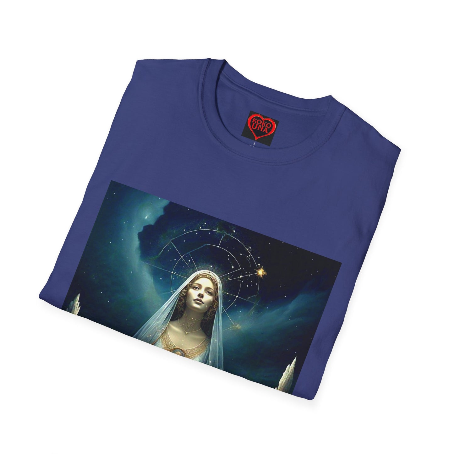 Zodiac by Koko Una- Virgo Maiden (Picture ONLY)- Unisex Softstyle T-Shirt - Astrology Inspired