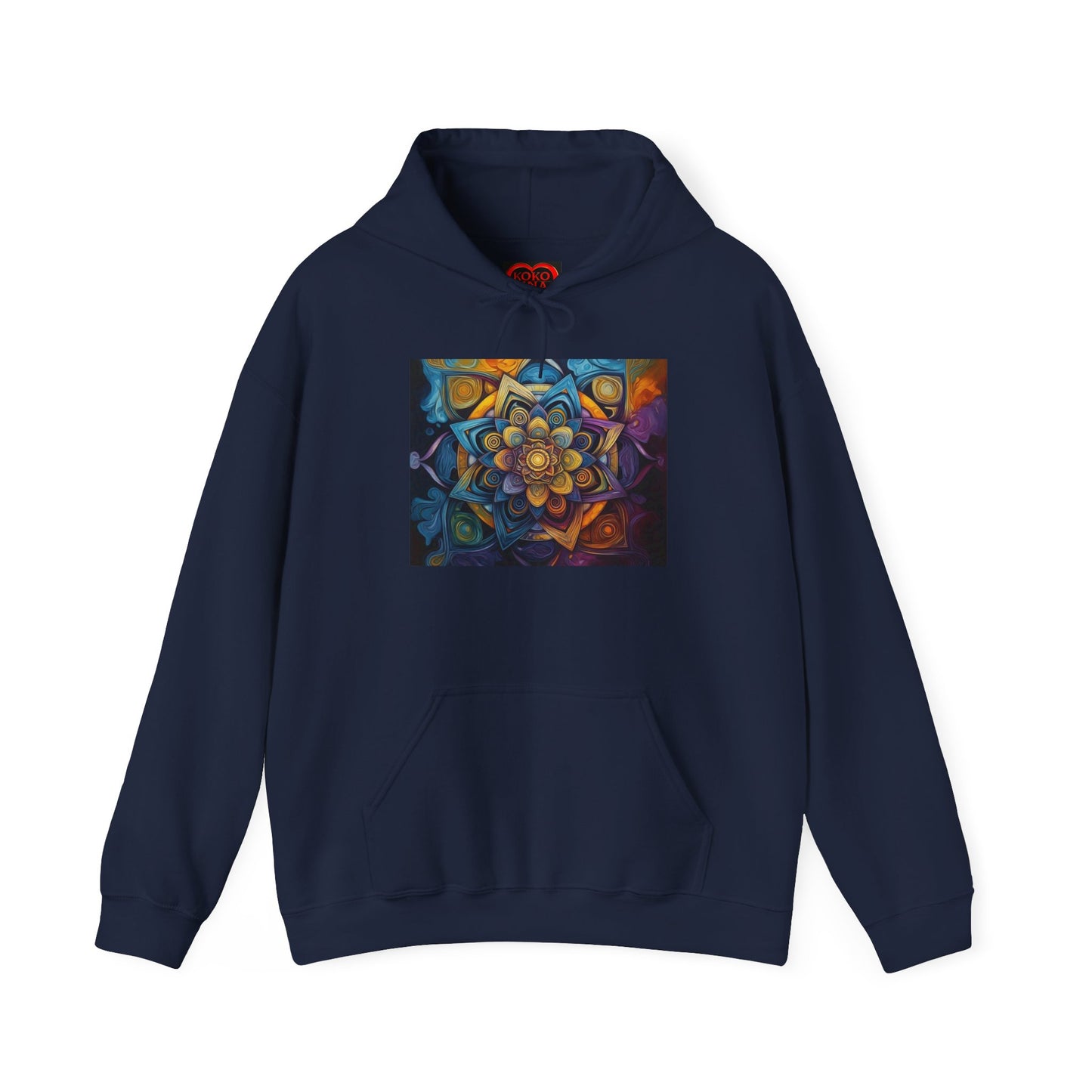 Mandala Enlightenment by Koko Una- Unisex Heavy Blend™ Hooded Sweatshirt