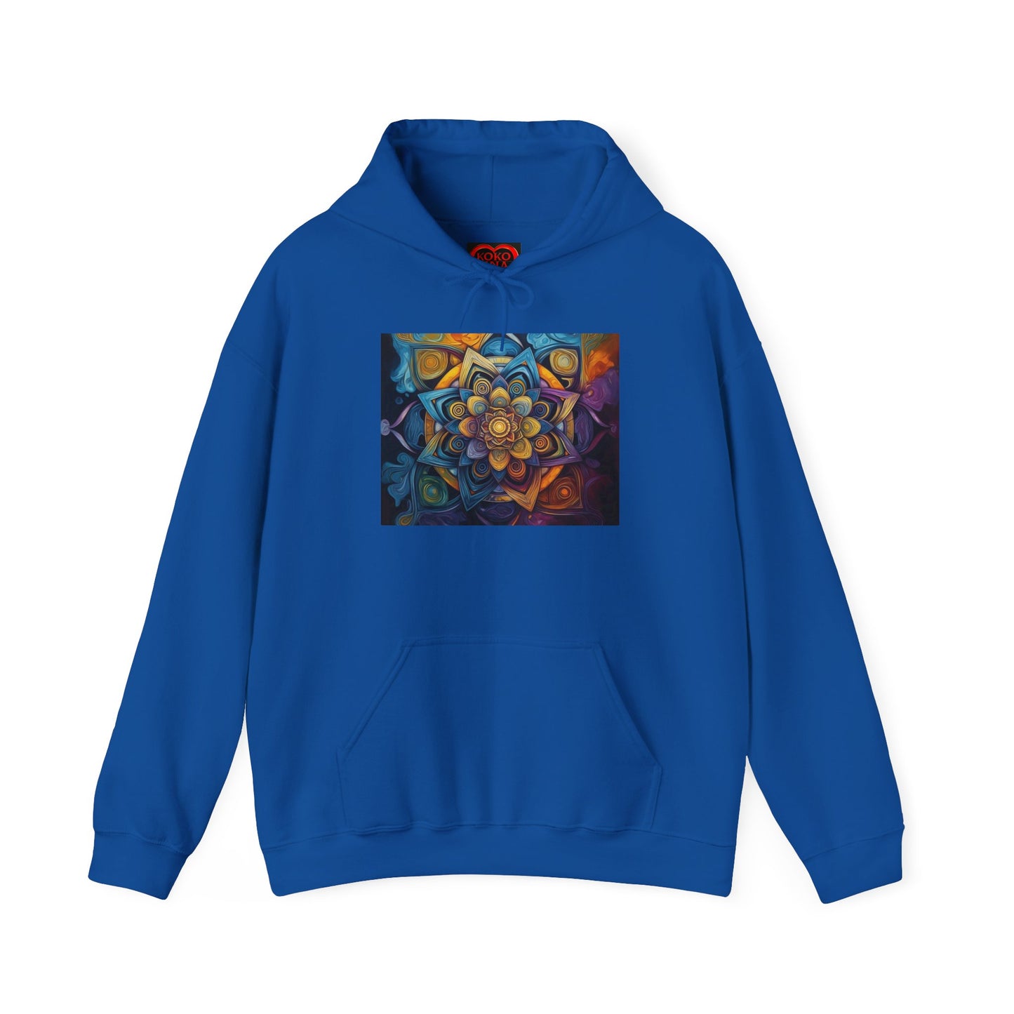 Mandala Enlightenment by Koko Una- Unisex Heavy Blend™ Hooded Sweatshirt
