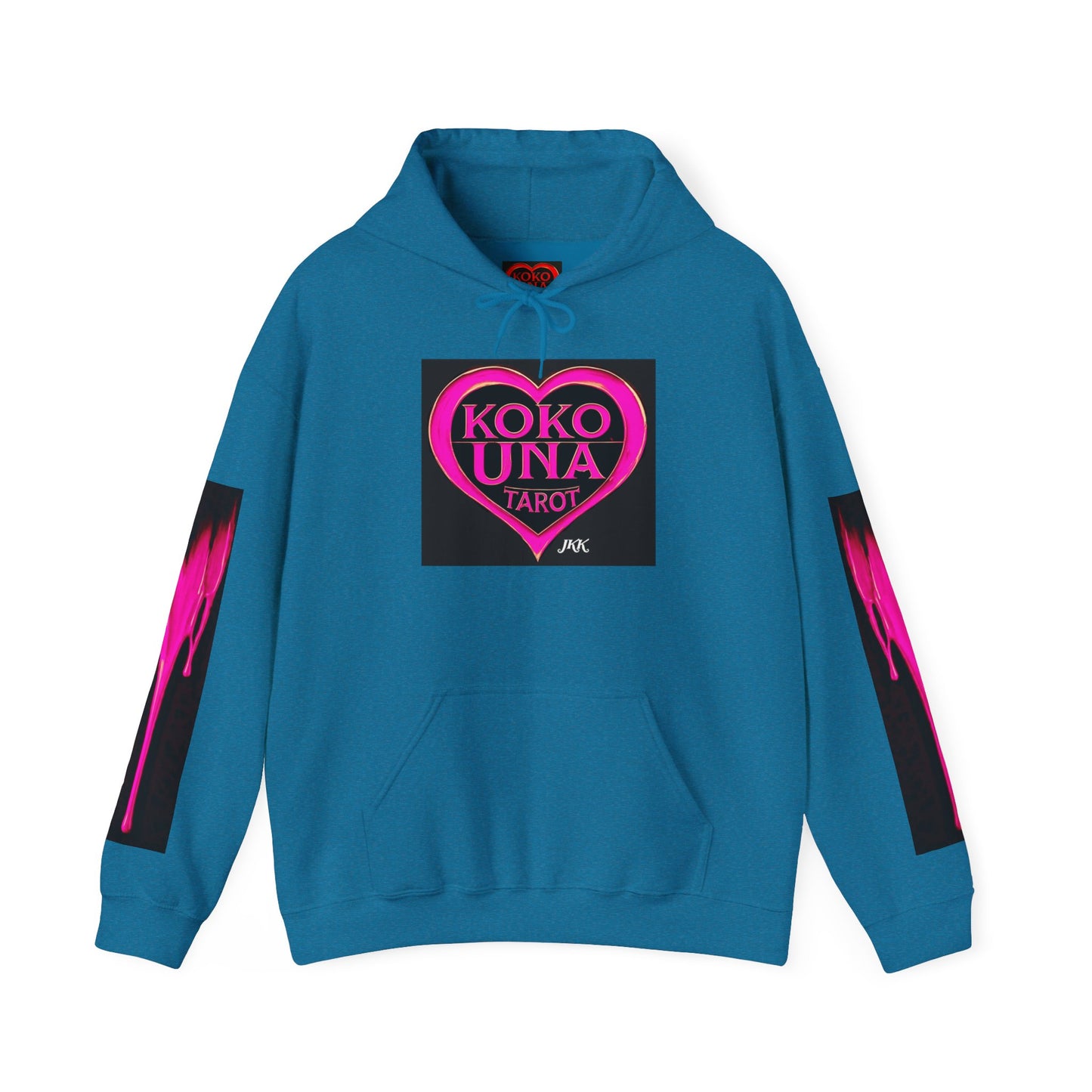 Koko Una Tarot- Official Pink Heart Logo- Hooded Sweatshirt Unisex Heavy Blend™