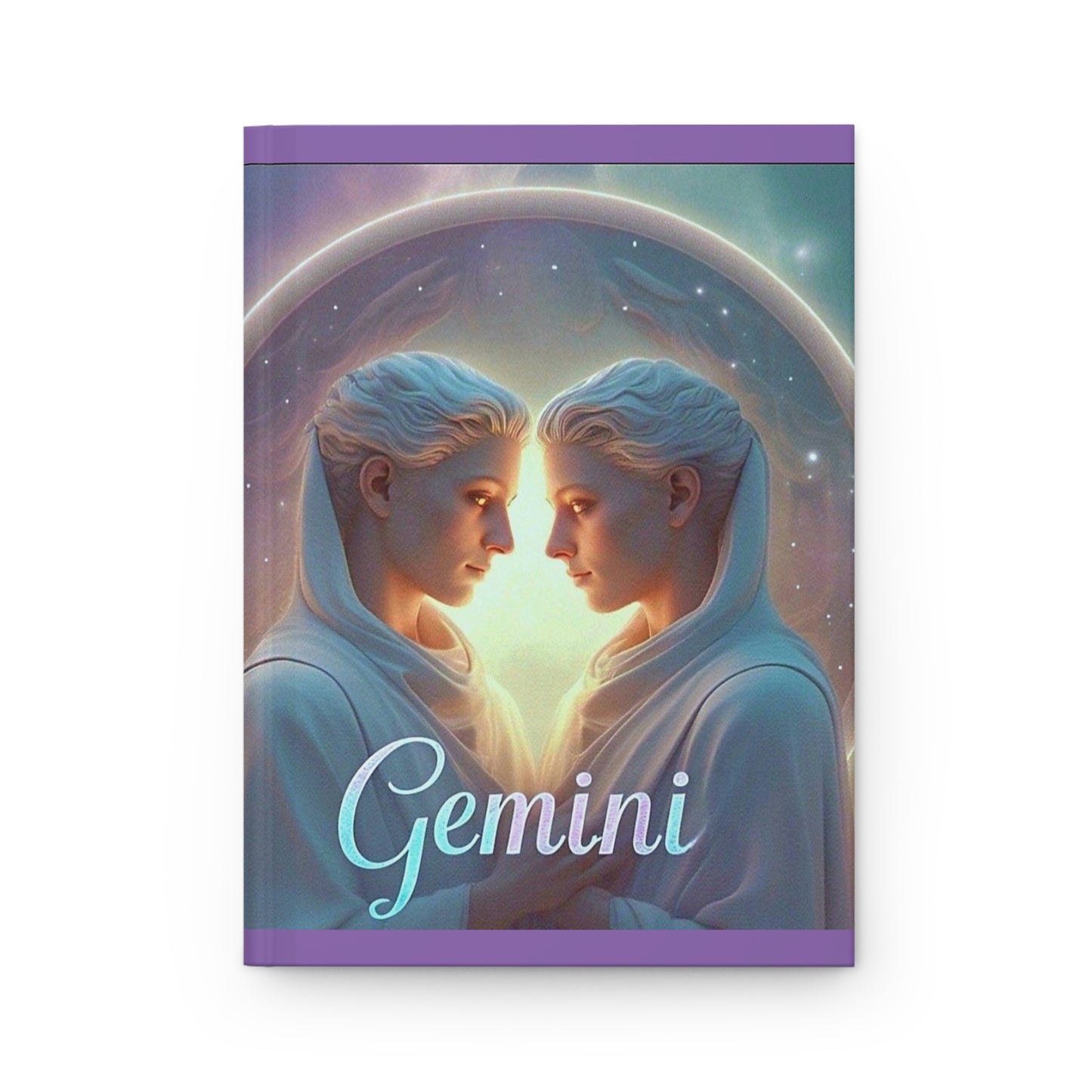 Zodiac "Gemini" Journal- Hardcover Matte 8" x 5.5" Light Purple