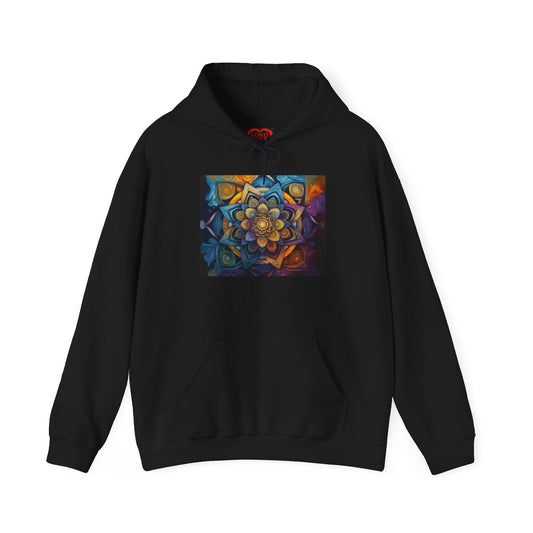 Mandala Enlightenment by Koko Una- Unisex Heavy Blend™ Hooded Sweatshirt