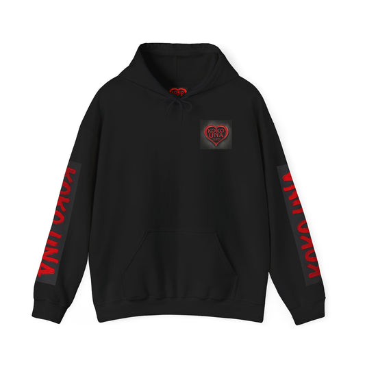 Koko Una Tarot Official Hoodie- Lucky 13 Backside Red & Black- Unisex Heavy Blend™ Sweatshirt