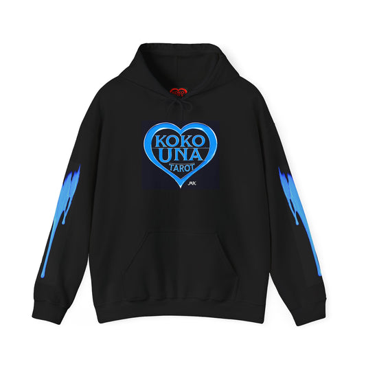 Koko Una Tarot- Official Blue Heart Logo- Unisex Heavy Blend Hoodie Sweatshirt