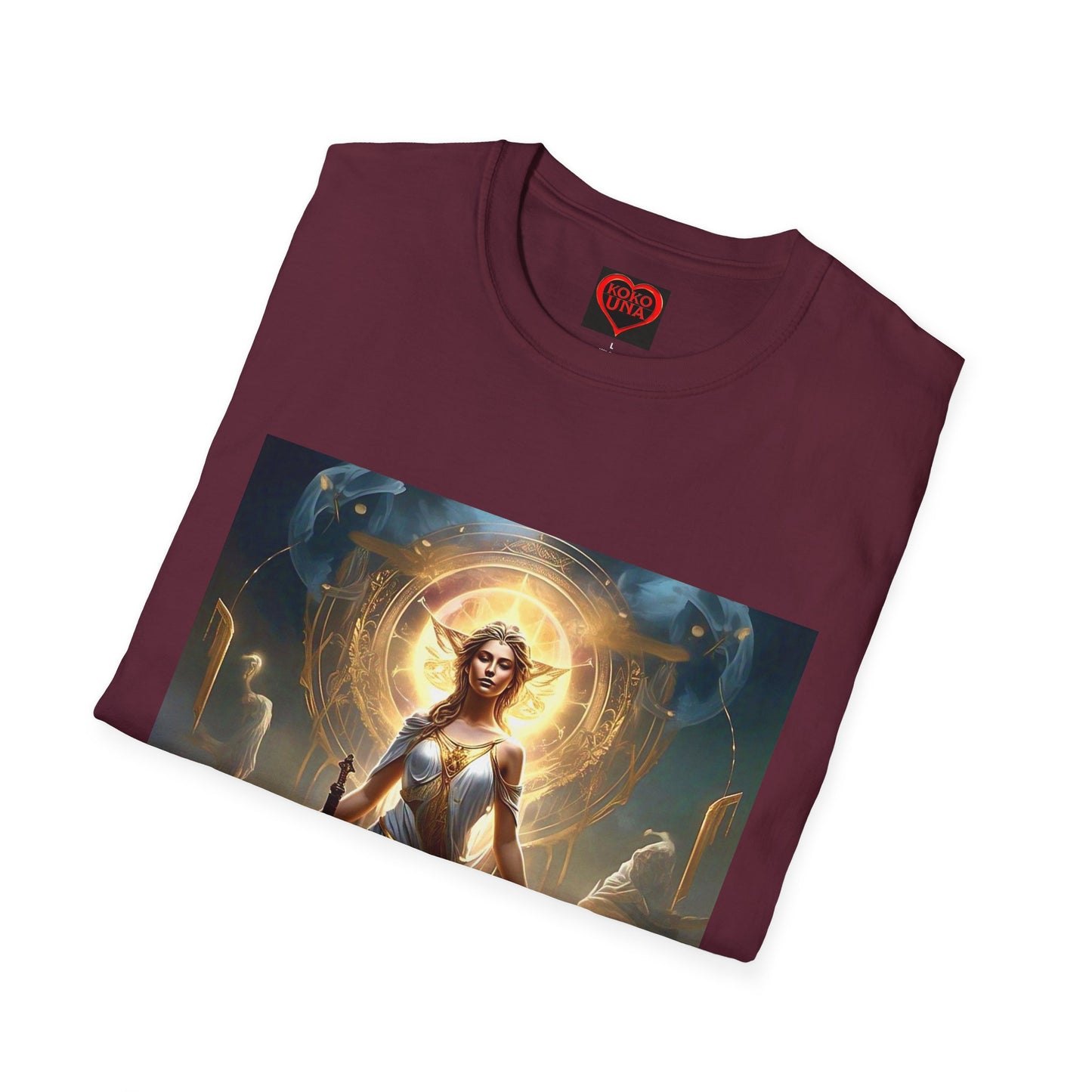 Zodiac by Koko Una- Libra Scales (Picture ONLY)- Unisex Softstyle T-Shirt - Astrology Inspired