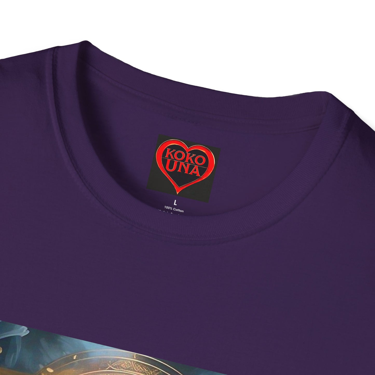 Zodiac by Koko Una- Libra Scales (Picture ONLY)- Unisex Softstyle T-Shirt - Astrology Inspired