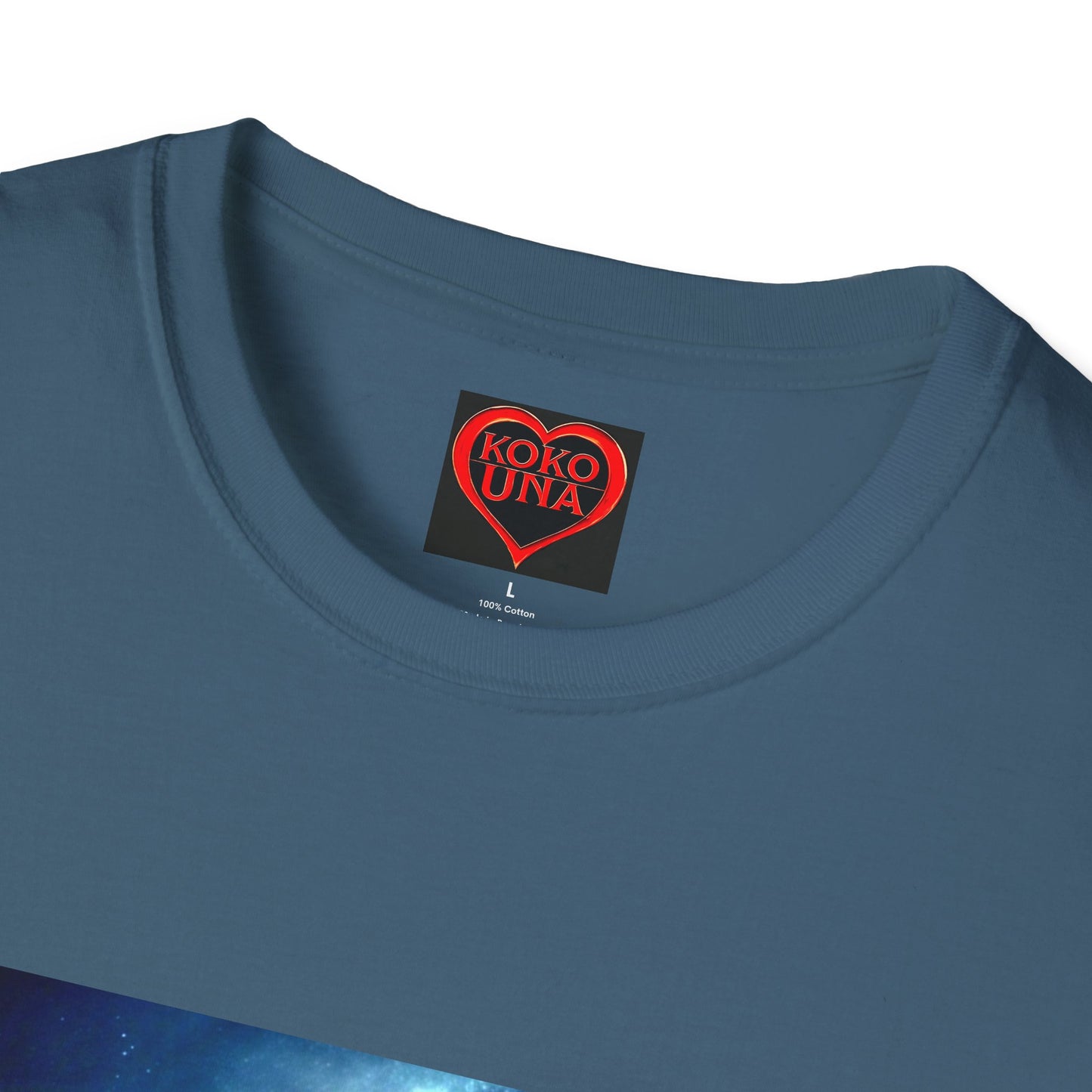 Zodiac by Koko Una- Aquarius Water Bearer (Picture ONLY)- Unisex Softstyle T-Shirt - Astrology Inspired