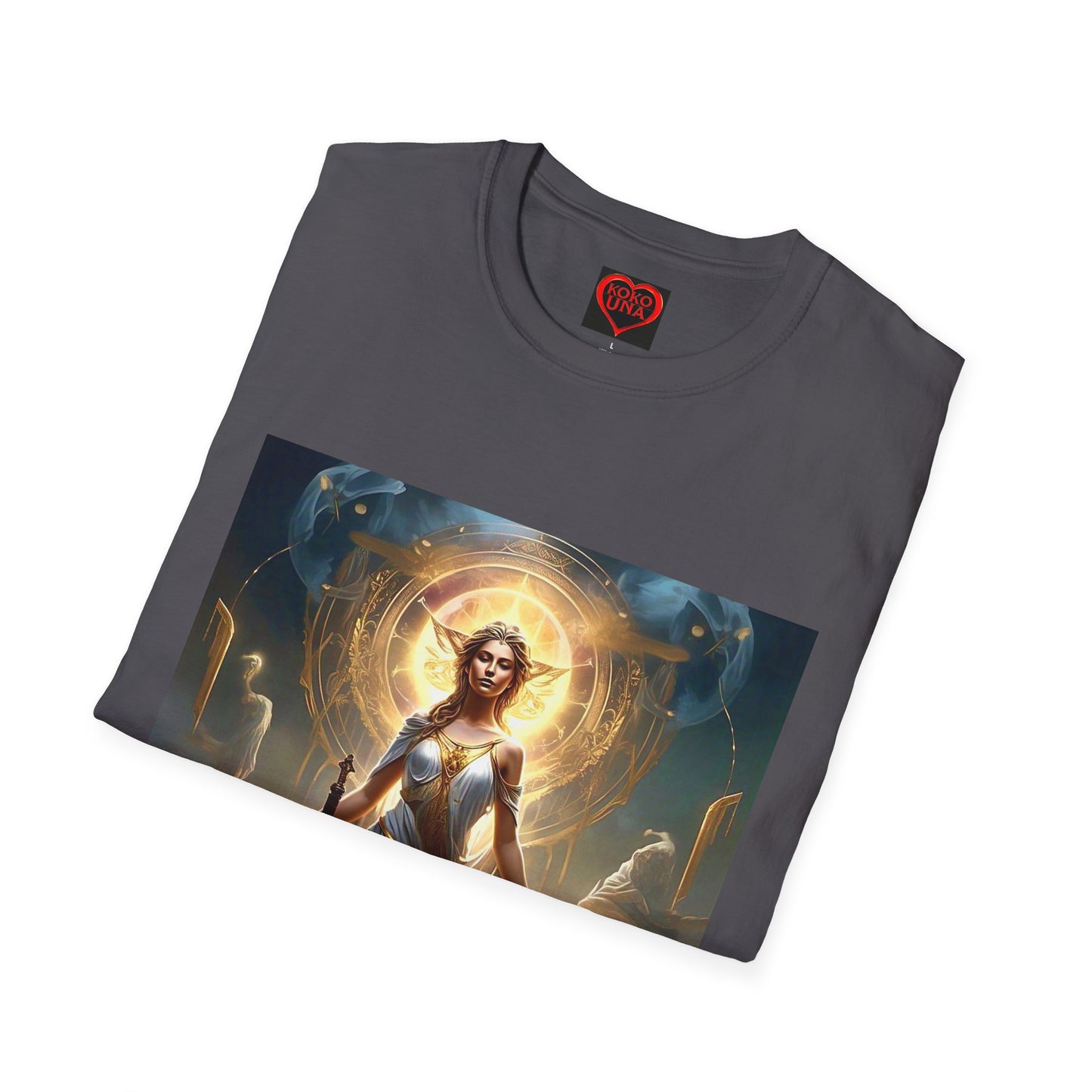 Zodiac by Koko Una- Libra Scales (Picture ONLY)- Unisex Softstyle T-Shirt - Astrology Inspired