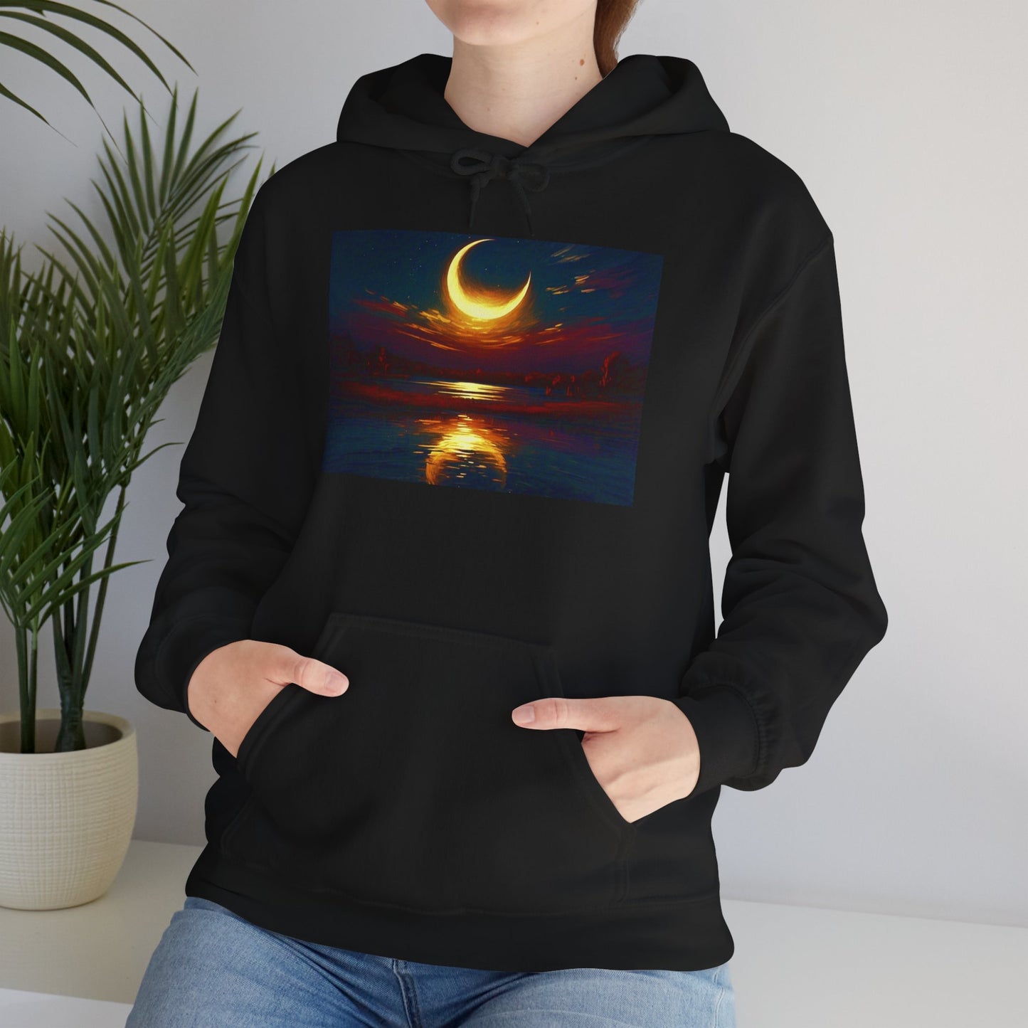 Mystical Sky Eclipse by Koko Una- Unisex Hooded Sweatshirt