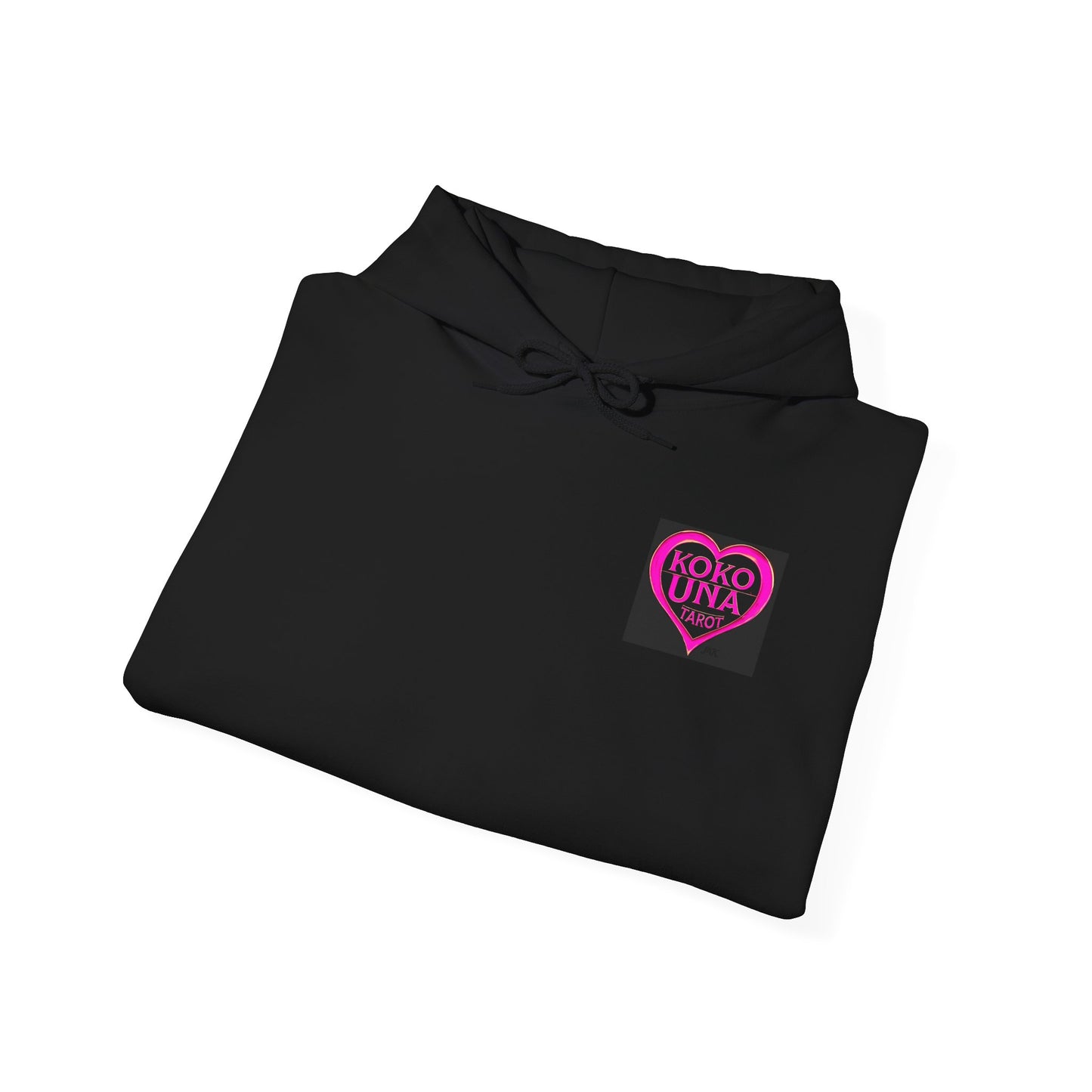 Koko Una Tarot Official Hoodie- Lucky 13 Backside Pink & Black - Unisex Heavy Blend™ Sweatshirt