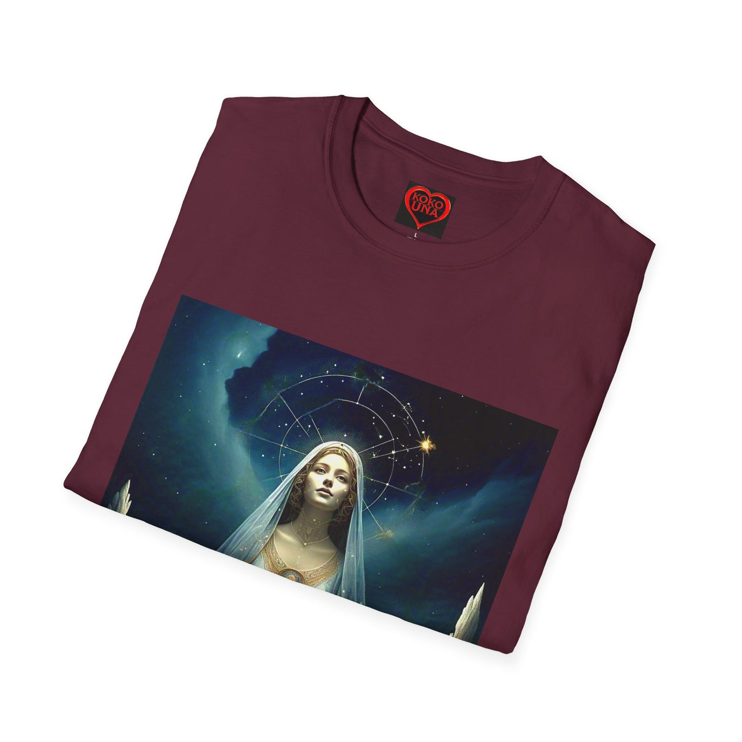Zodiac by Koko Una- Virgo Maiden (Picture ONLY)- Unisex Softstyle T-Shirt - Astrology Inspired