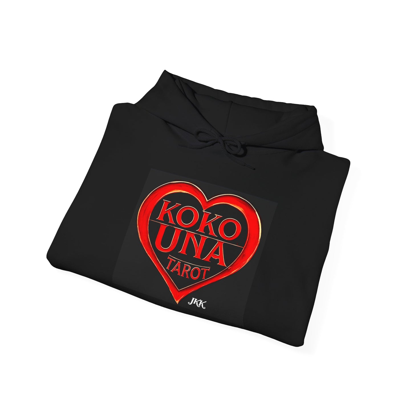 Koko Una Tarot- Official Red Heart Logo- Unisex Heavy Blend Hoodie Sweatshirt