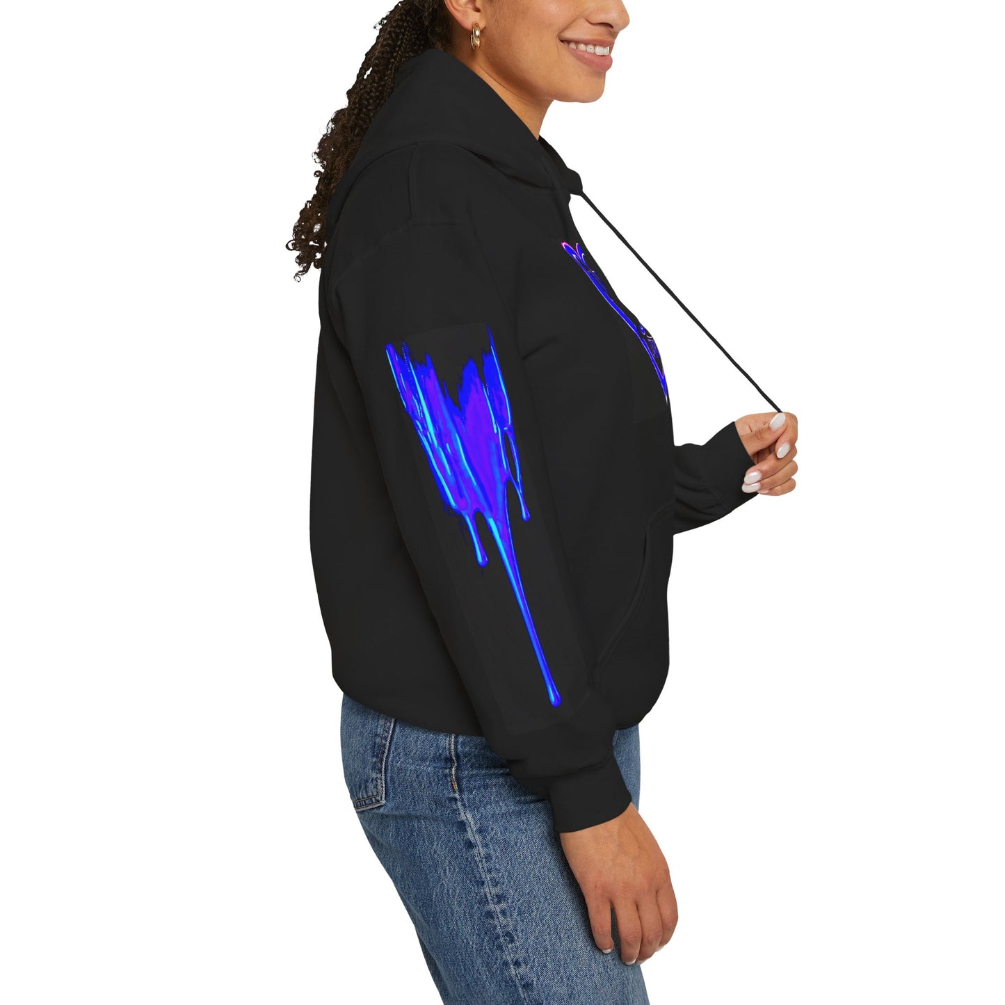 Koko Una Tarot- Official Strato Blue/Purple Heart Logo- Unisex Heavy Blend Hoodie Sweatshirt