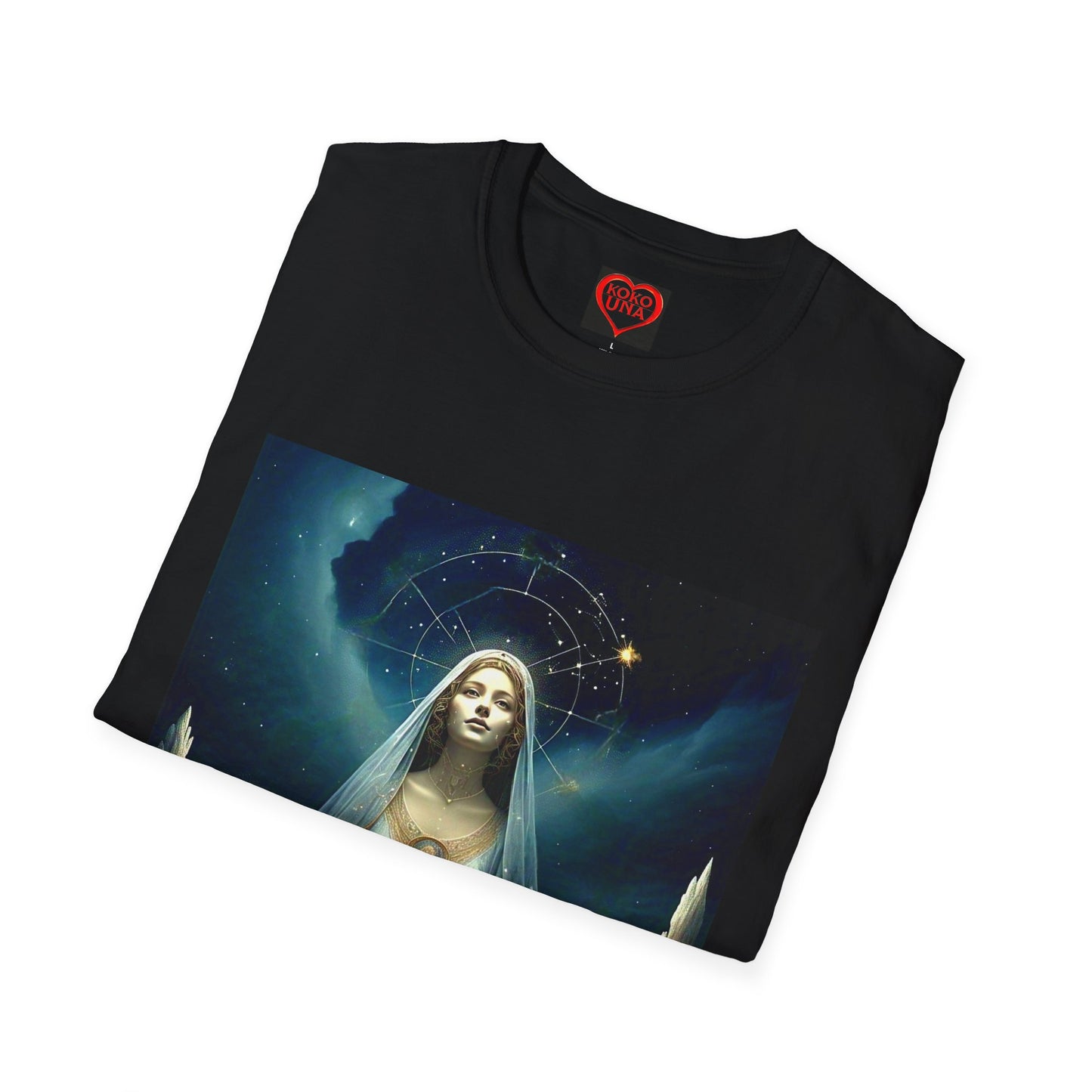Zodiac by Koko Una- Virgo Maiden (Picture ONLY)- Unisex Softstyle T-Shirt - Astrology Inspired