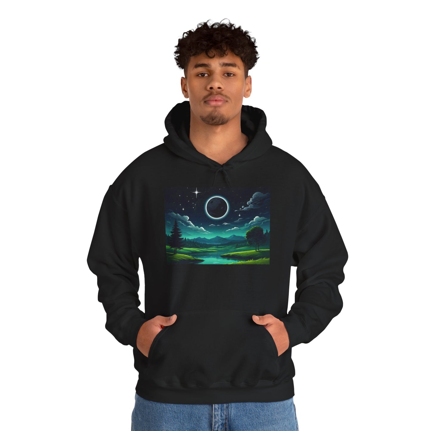 New Moon, New Beginnings by Koko Una- Unisex Hoodie Sweatshirt
