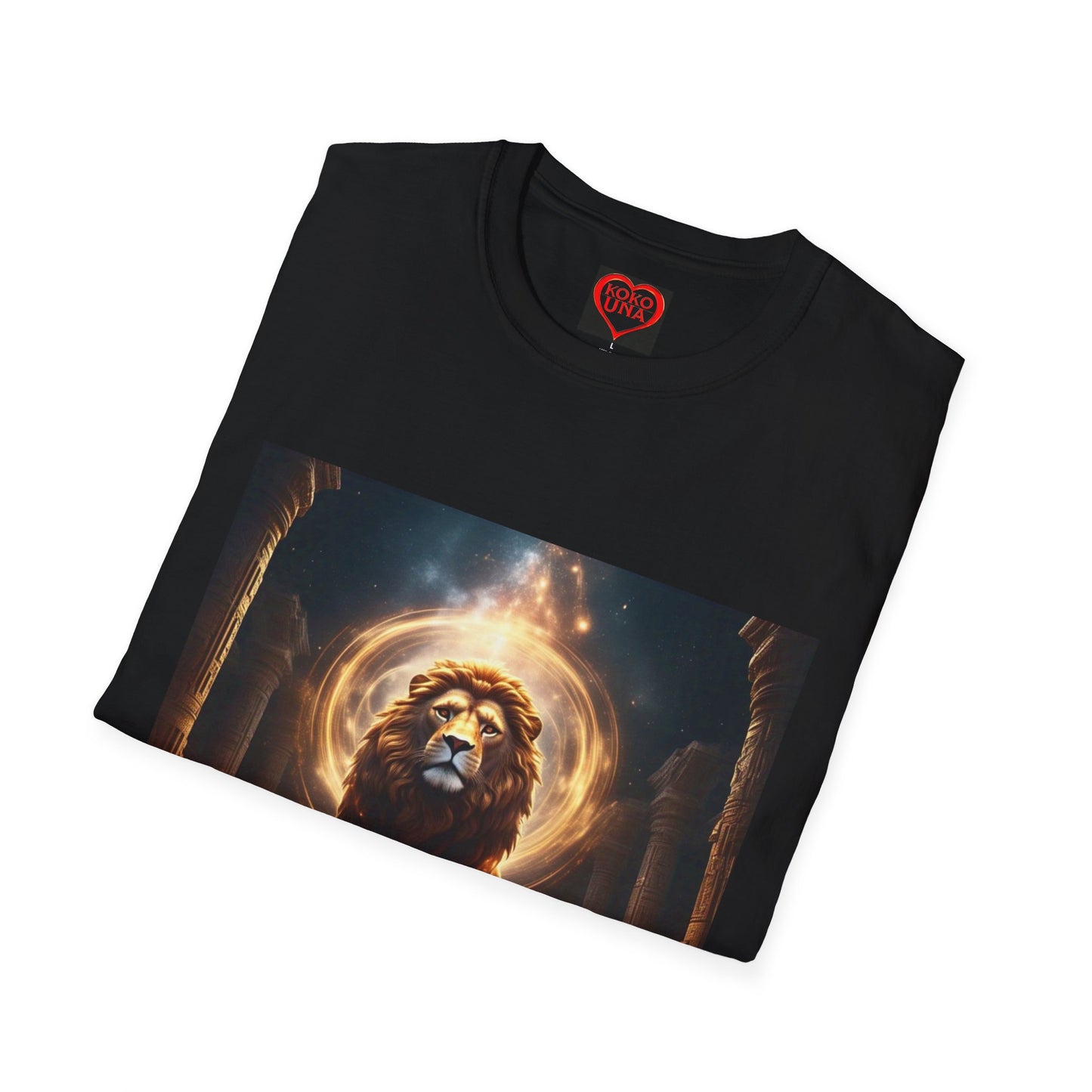 Zodiac by Koko Una- Leo Lion (Picture ONLY)- Unisex Softstyle T-Shirt - Astrology Inspired