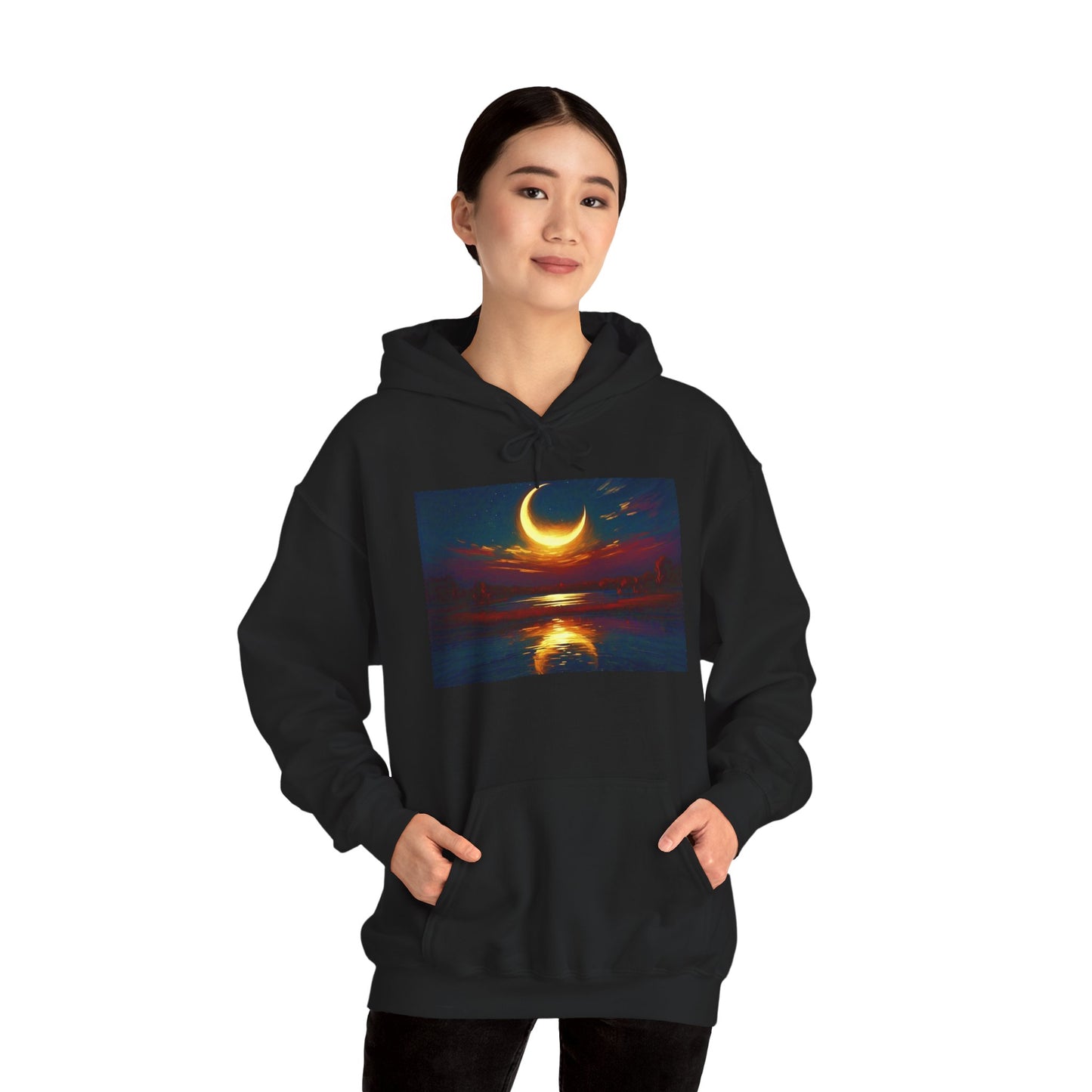 Mystical Sky Eclipse by Koko Una- Unisex Hooded Sweatshirt