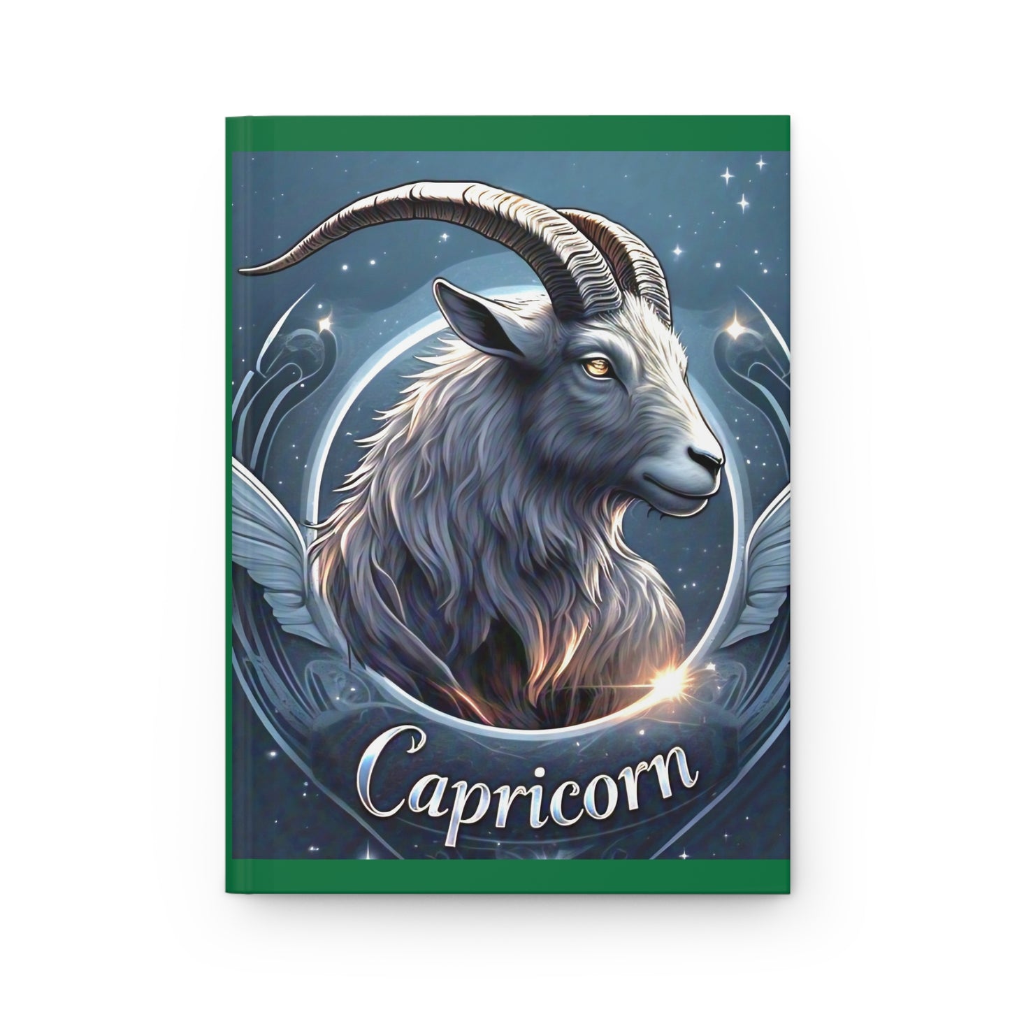 Zodiac "Capricorn" Journal- Hardcover Matte 8" x 5.5" Green