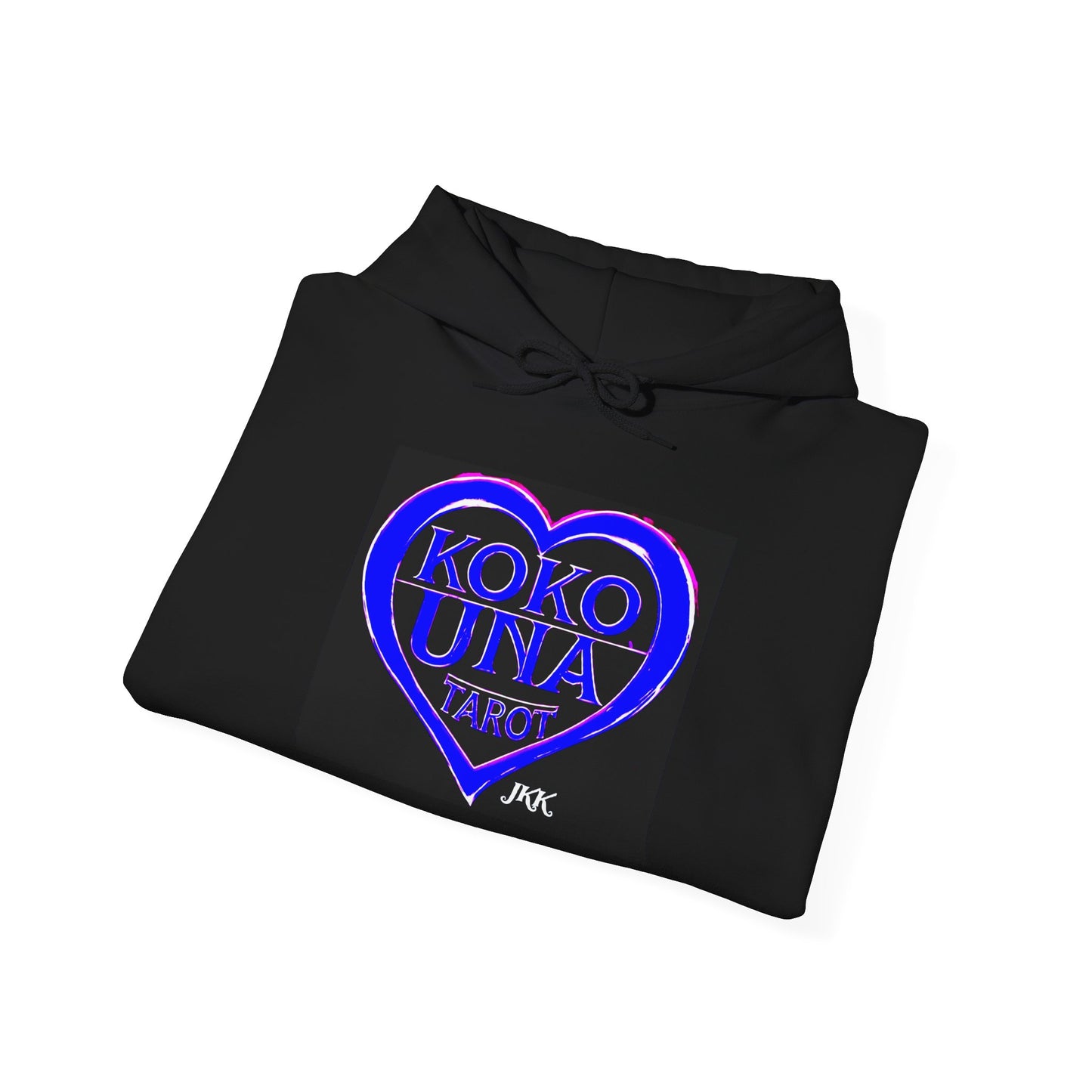 Koko Una Tarot- Official Strato Blue/Purple Heart Logo- Unisex Heavy Blend Hoodie Sweatshirt