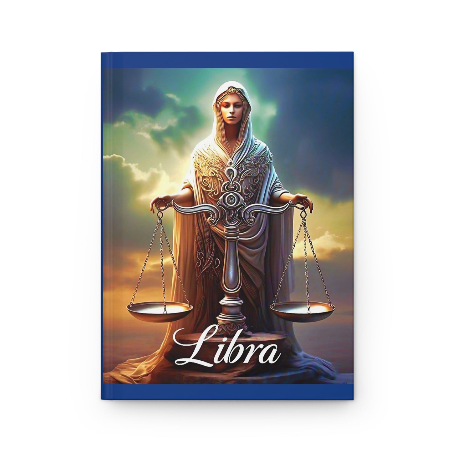 Zodiac "Libra" Journal- Hardcover Matte 8" x 5.5" Dark Blue
