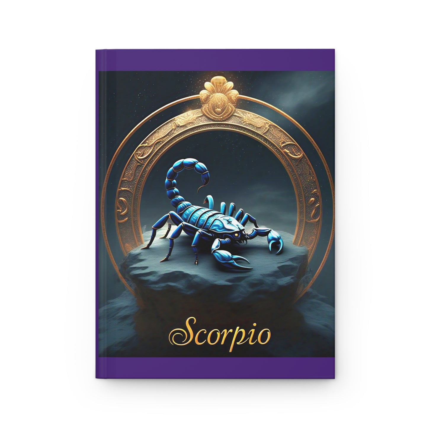 Zodiac "Scorpio" Journal- Hardcover Matte 8" x 5.5" Dark Blue