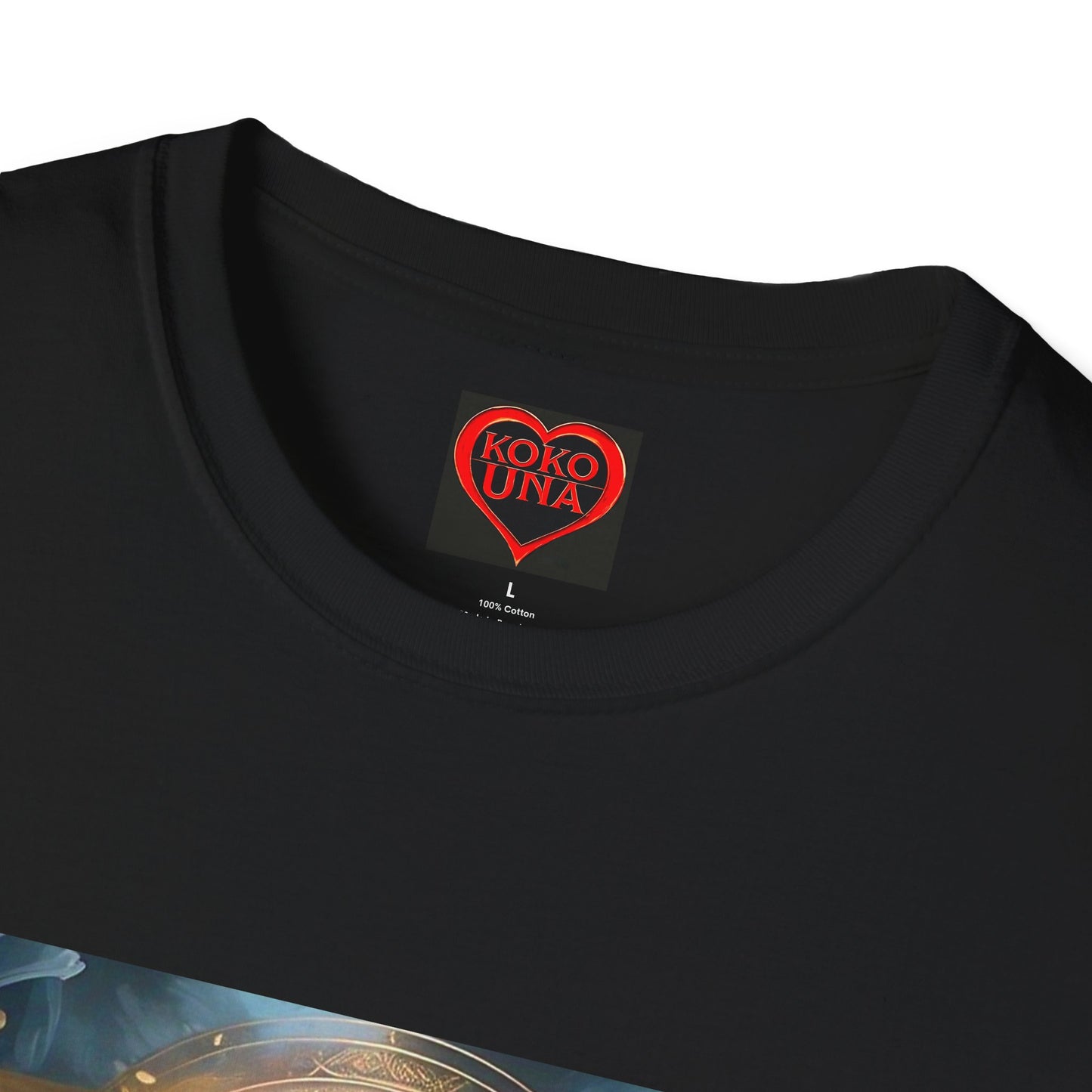 Zodiac by Koko Una- Libra Scales (Picture ONLY)- Unisex Softstyle T-Shirt - Astrology Inspired