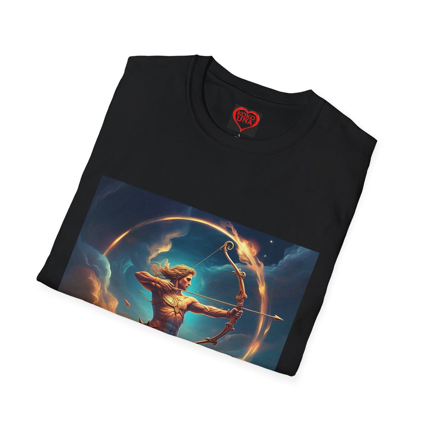 Zodiac by Koko Una- Sagittarius Centaur Archer (Picture ONLY)- Unisex Softstyle T-Shirt - Astrology Inspired